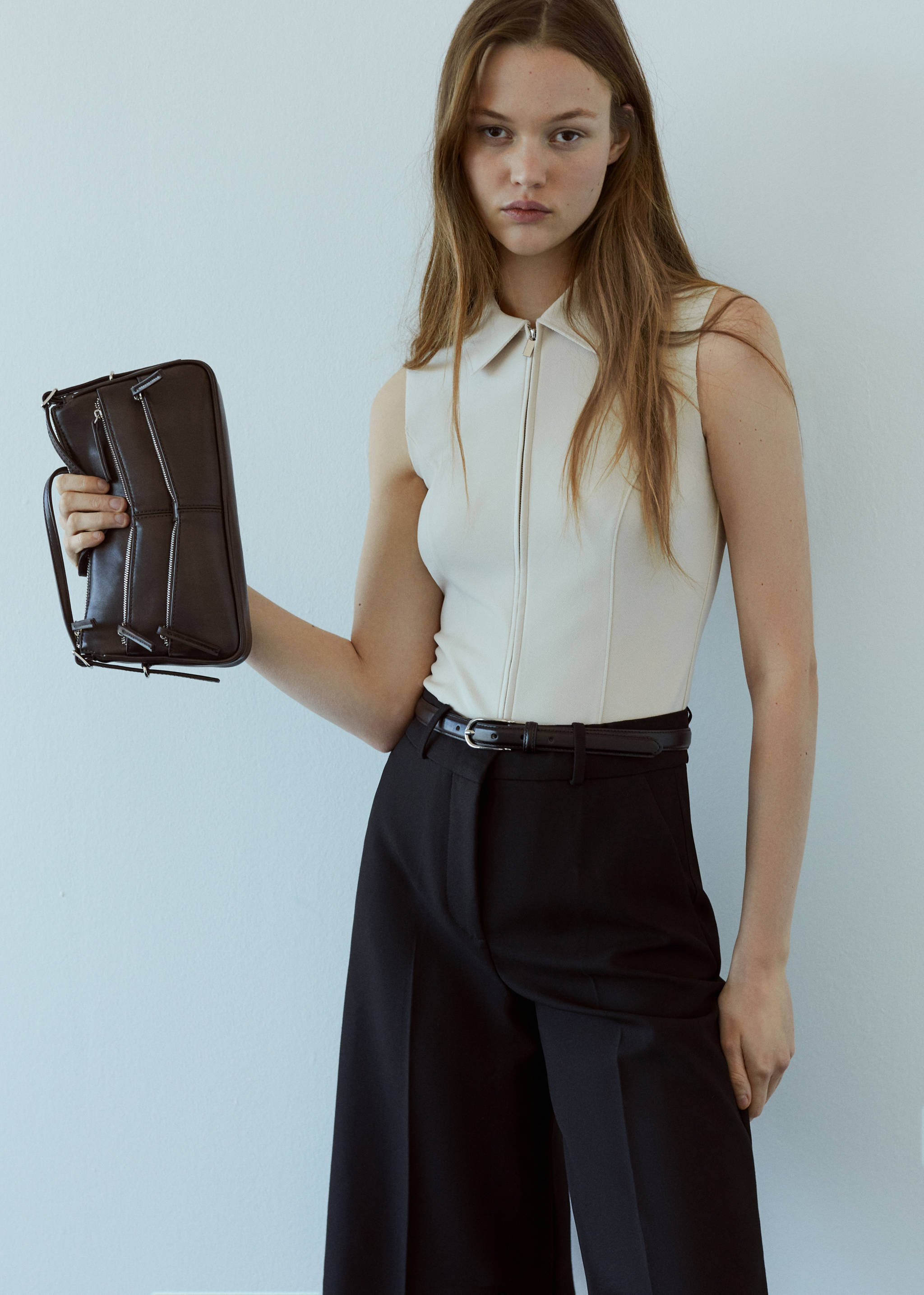 Bolso hombro cremalleras - Plano general
