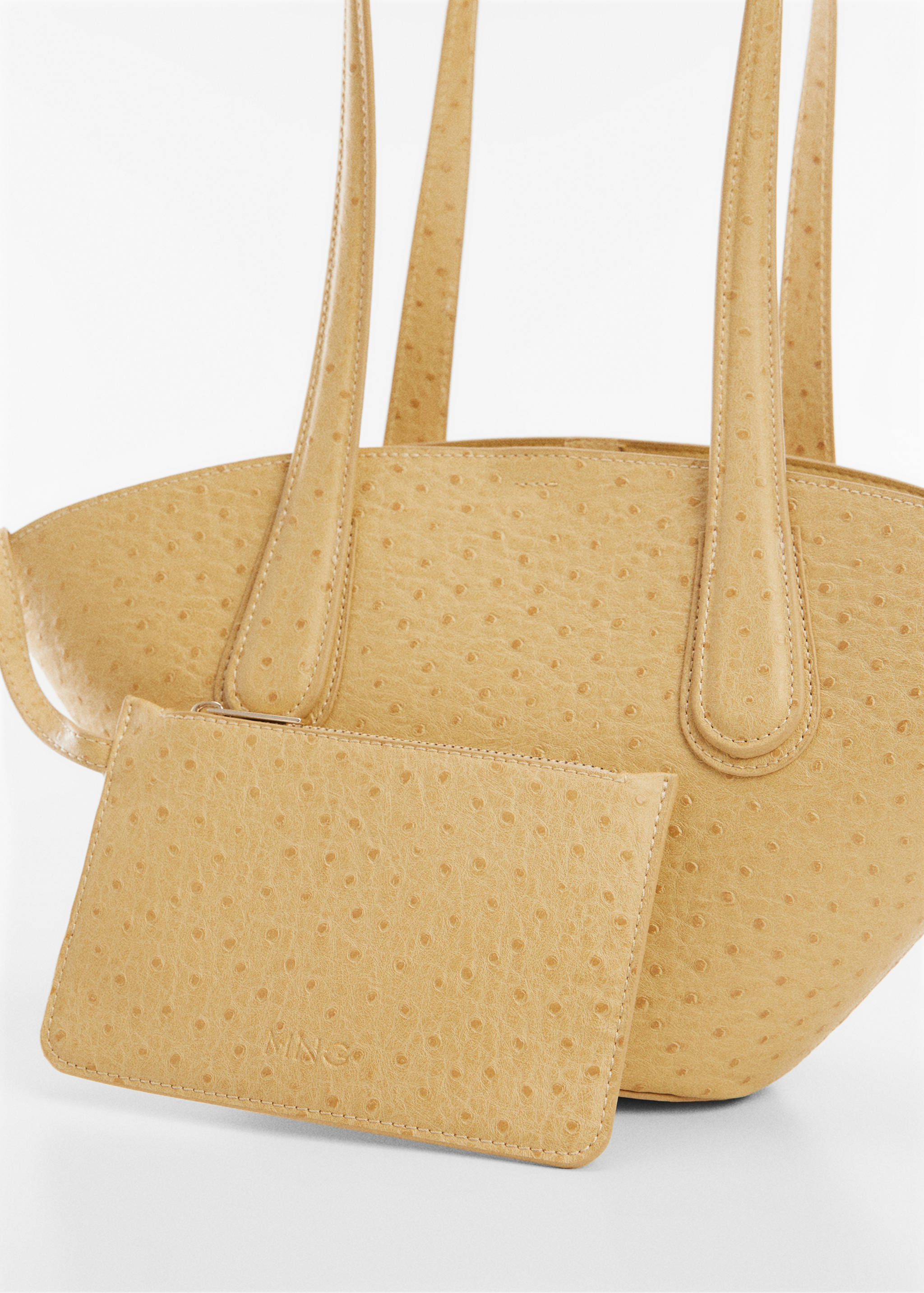 Faux-leather shopper bag - Details of the article 1