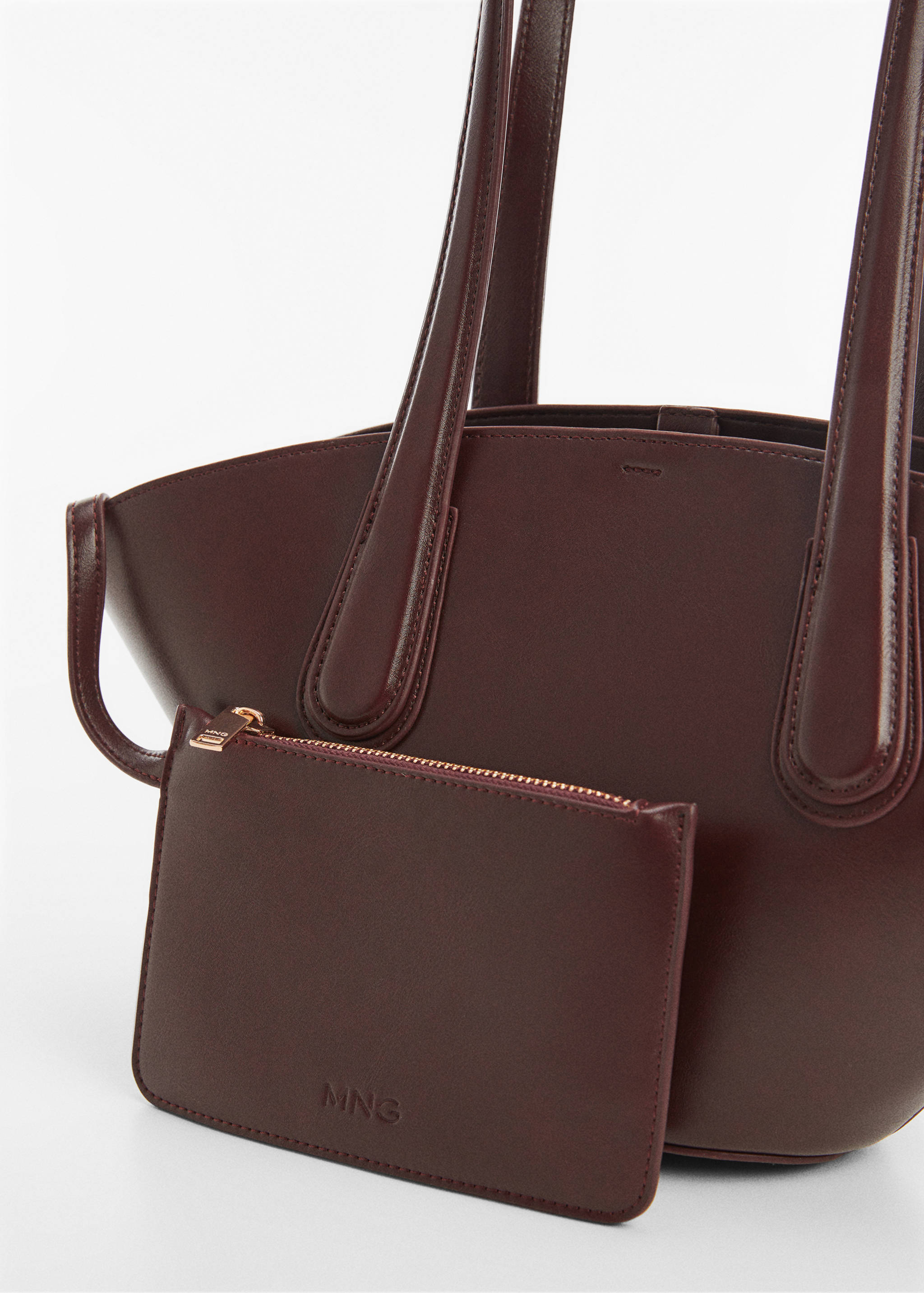 Faux-leather shopper bag - Details of the article 1