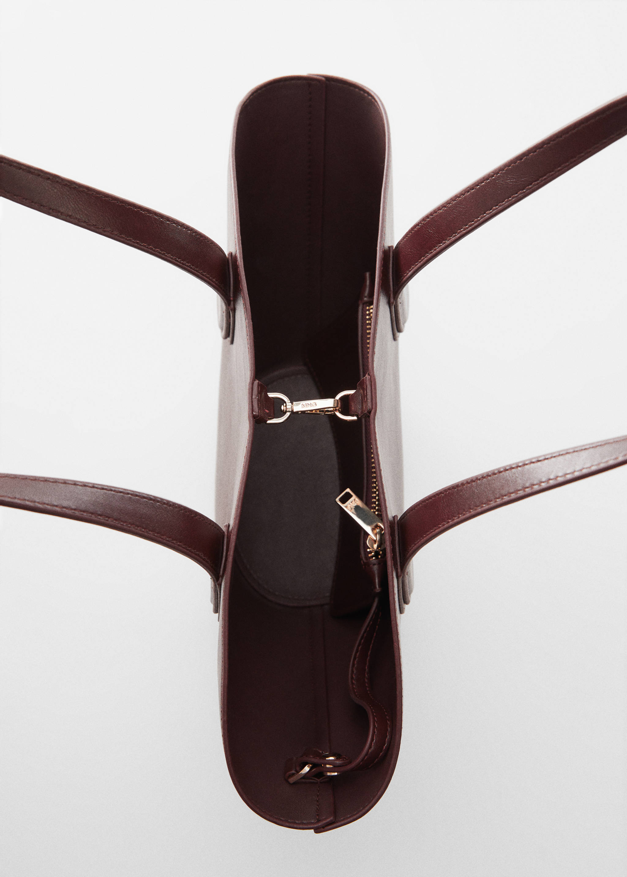 Faux-leather shopper bag - Details of the article 2