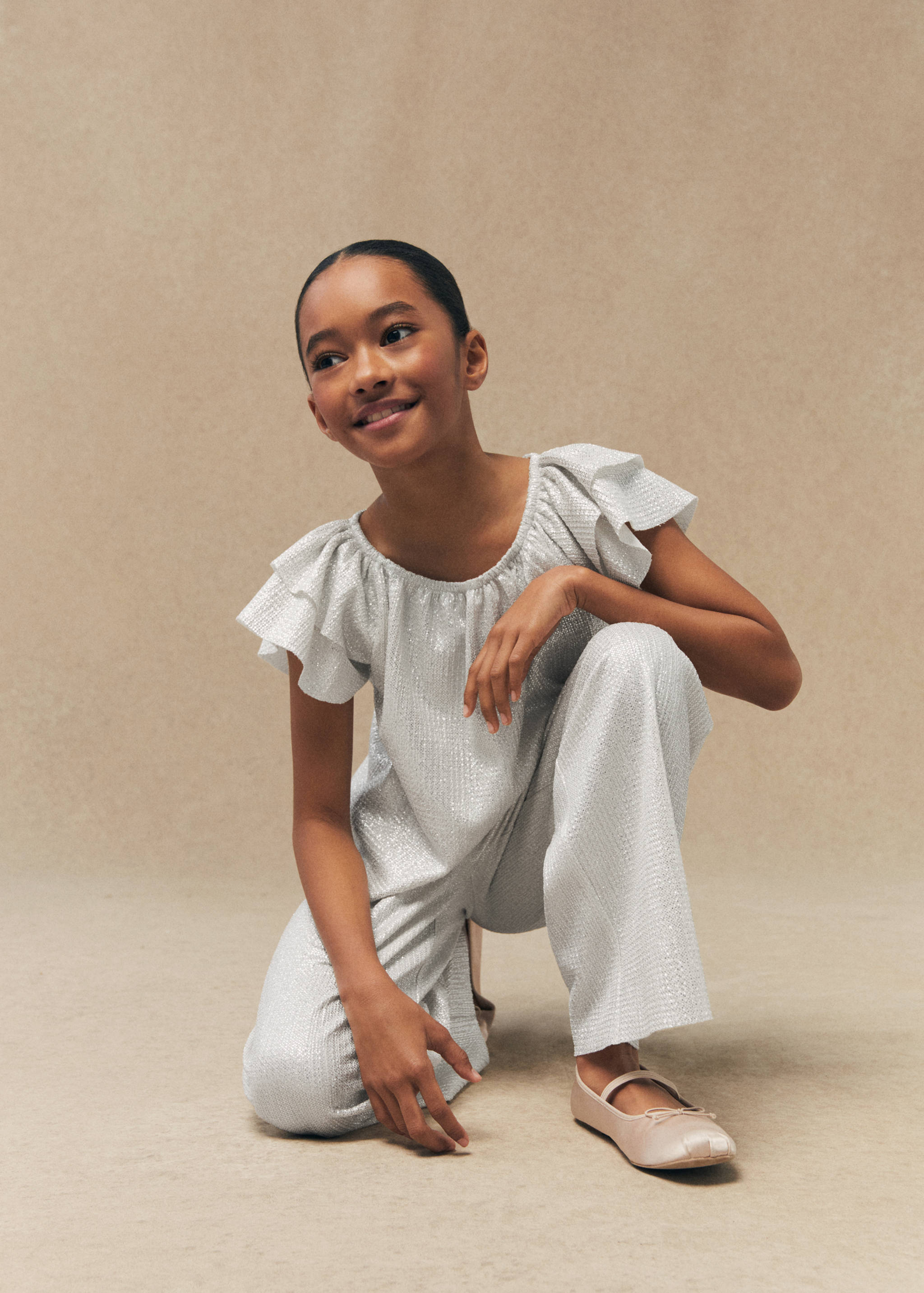 T-shirt tekstur shiny - Rincian barang 2