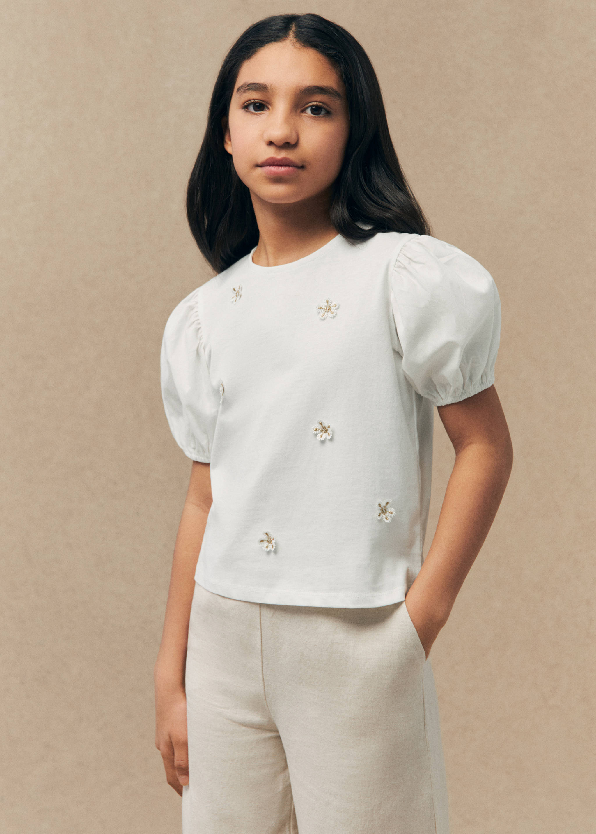 Camiseta manga abullonada - Plano general