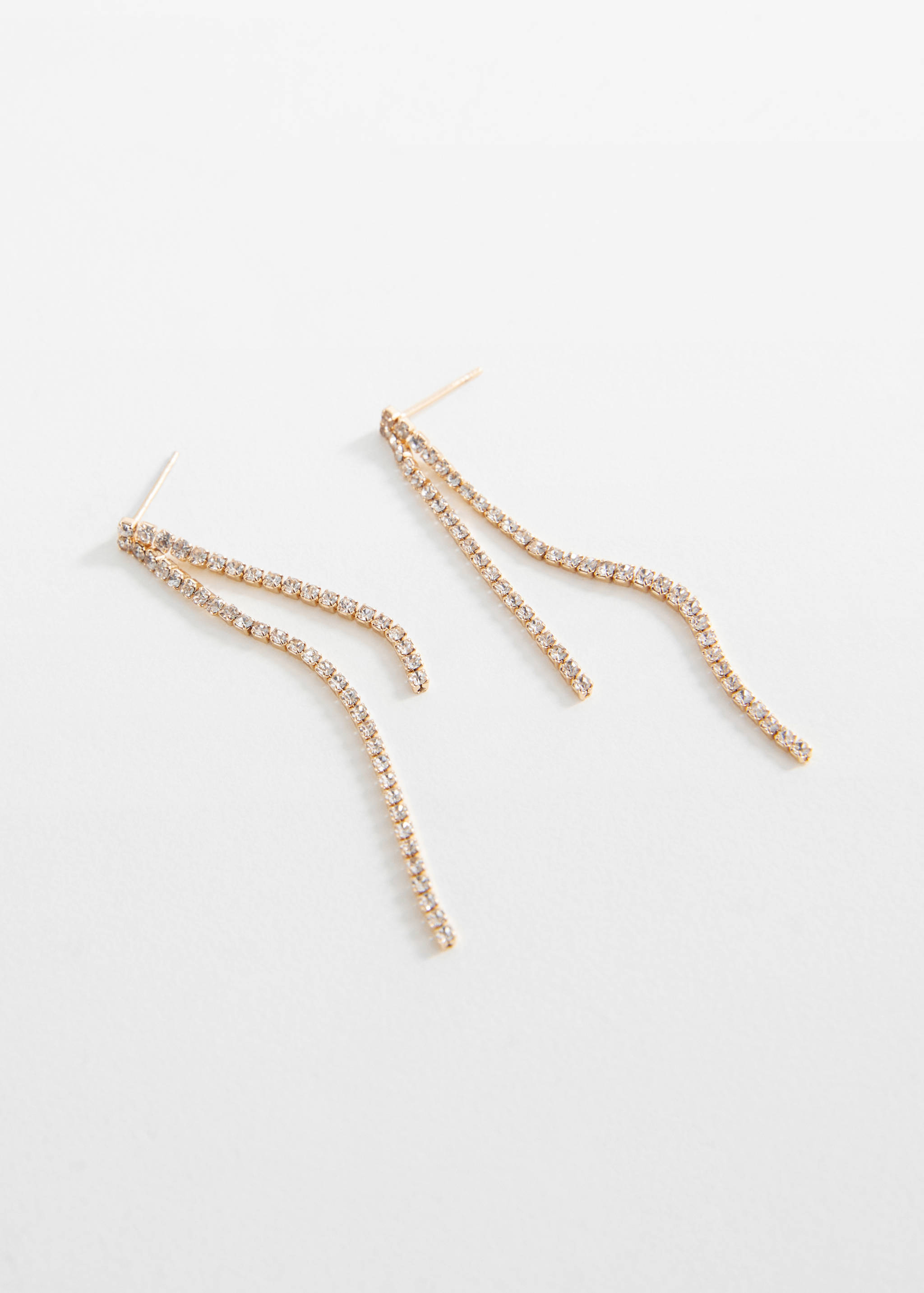Pendientes cristales strass - Plano medio