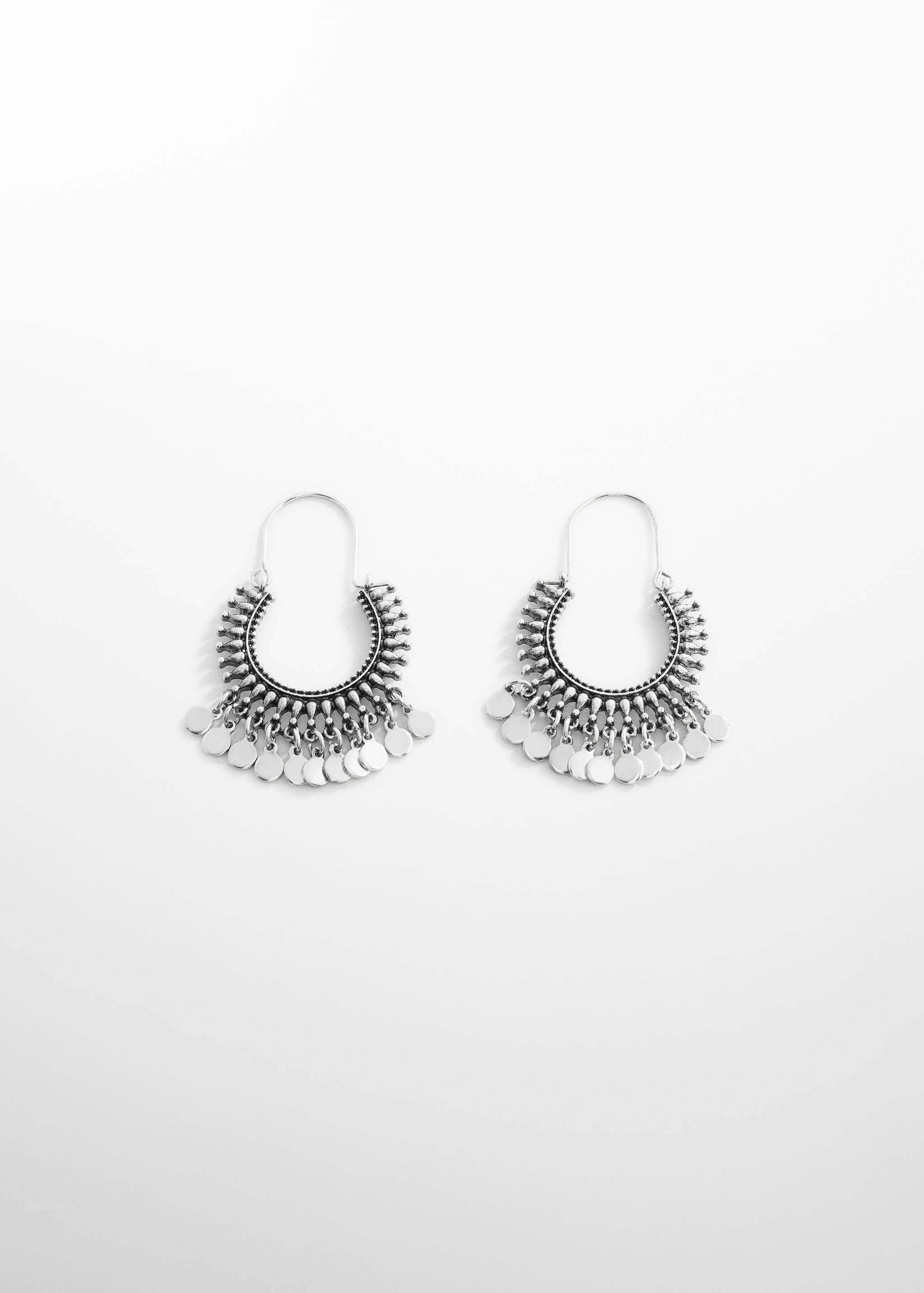 Metallic hoop earrings - Article without model