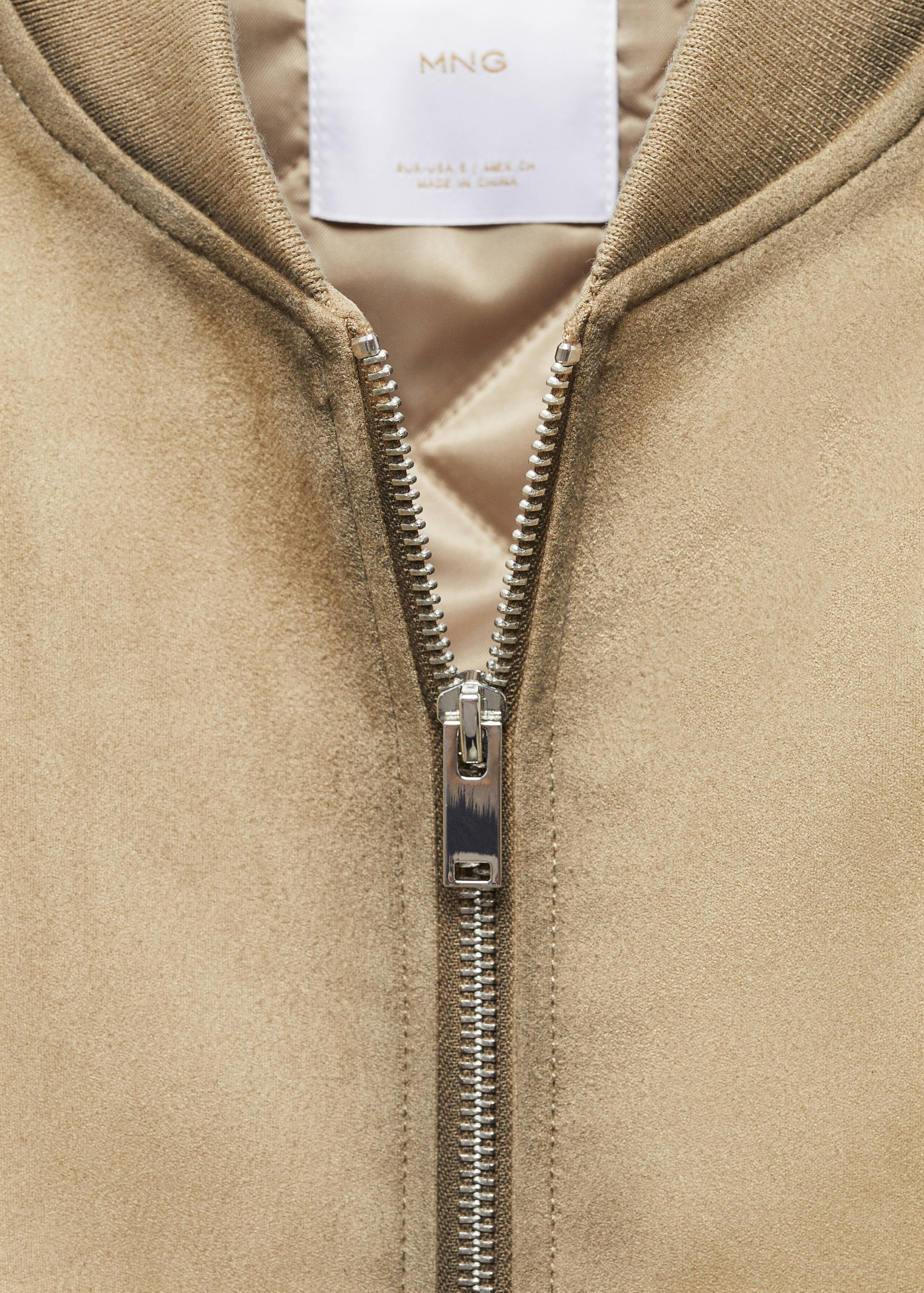 磨损效果飞行员皮夹克 - null