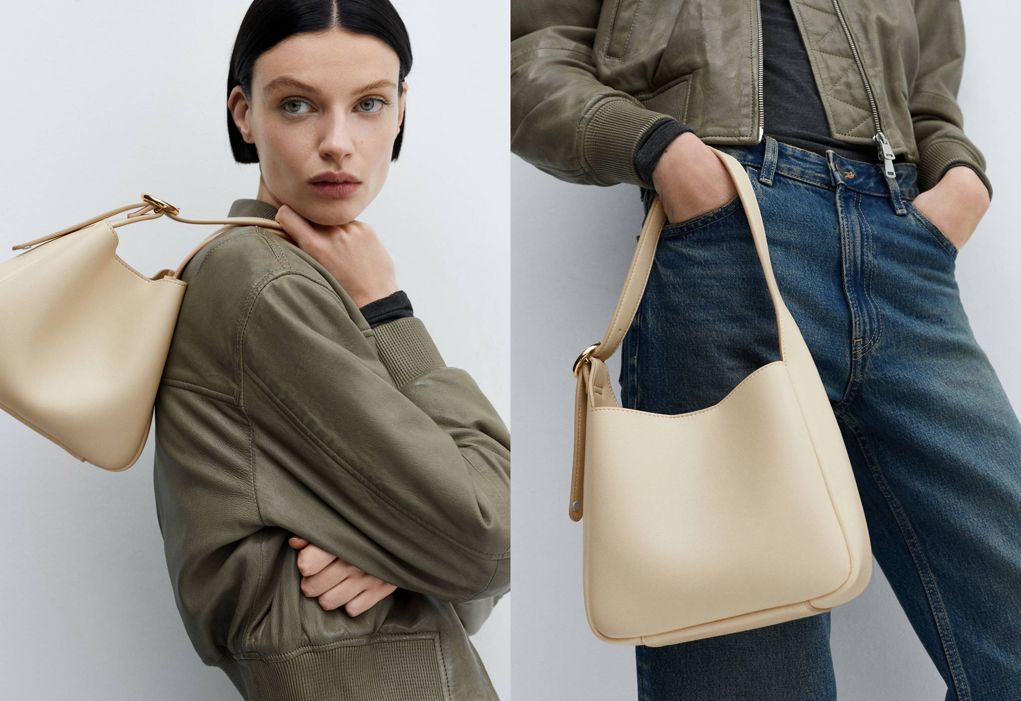 Shoulder bag with buckle - Panoramic plane