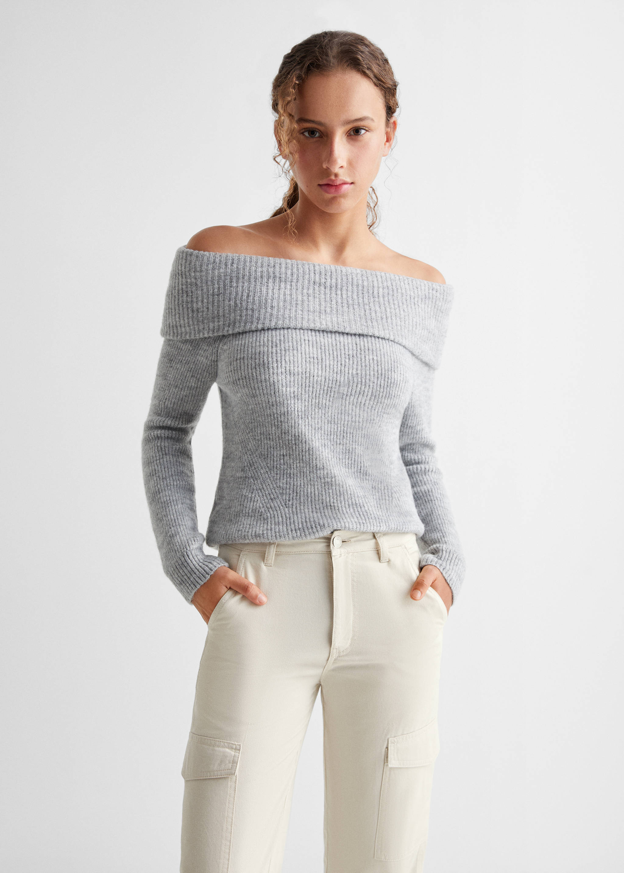 Pantalón recto cargo - Plano medio