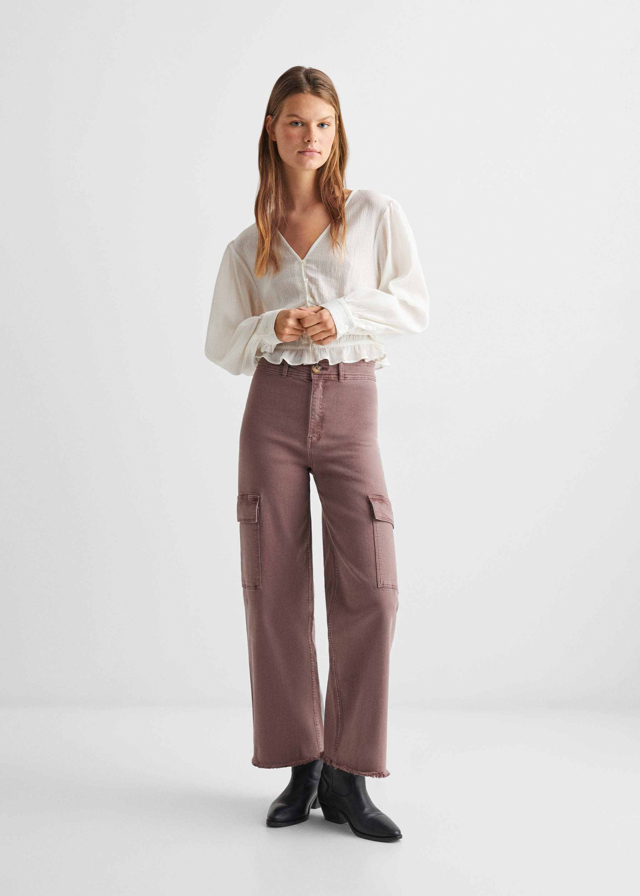 Cargo culotte trousers - General plane