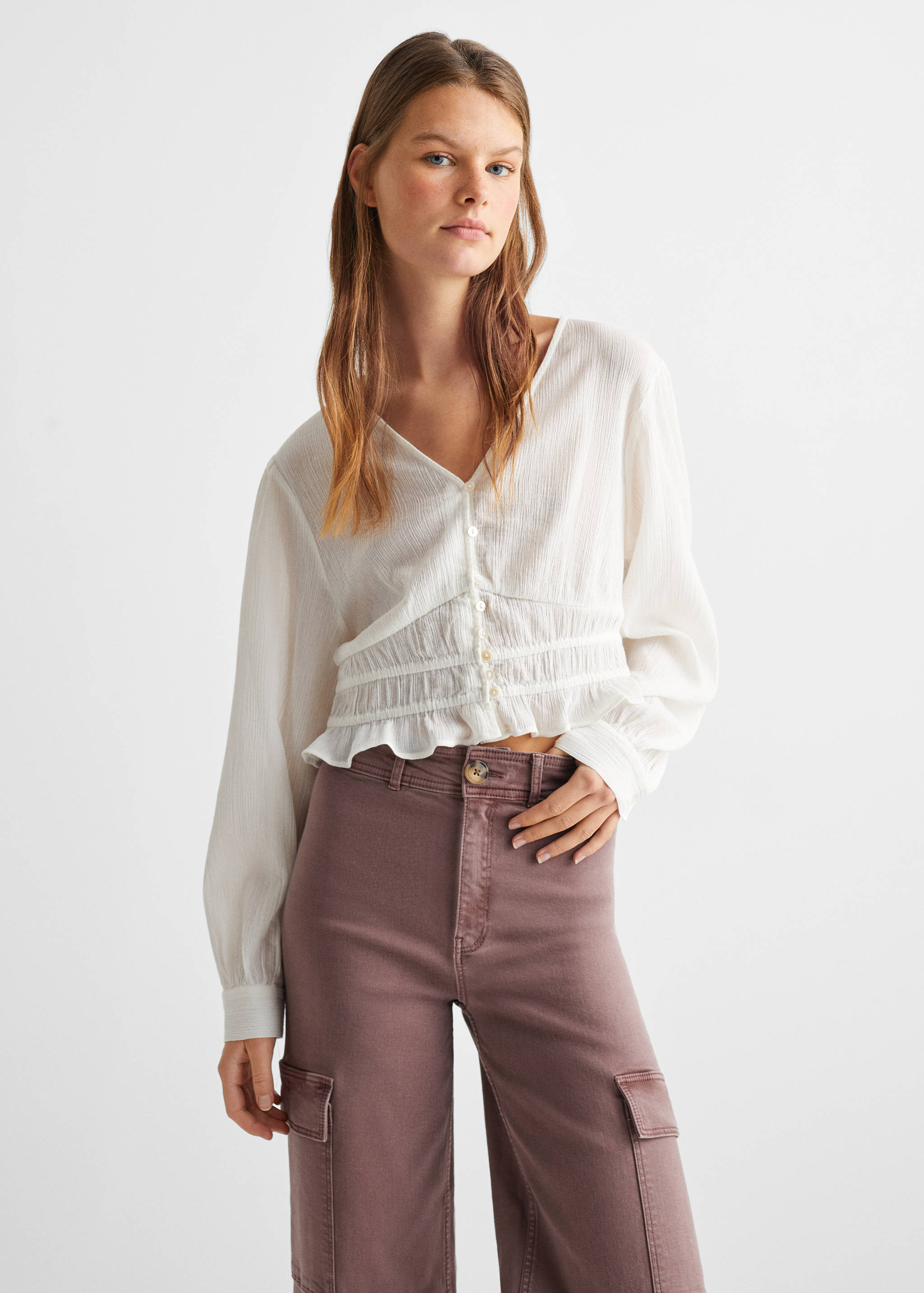 Cargo culotte trousers - Medium plane