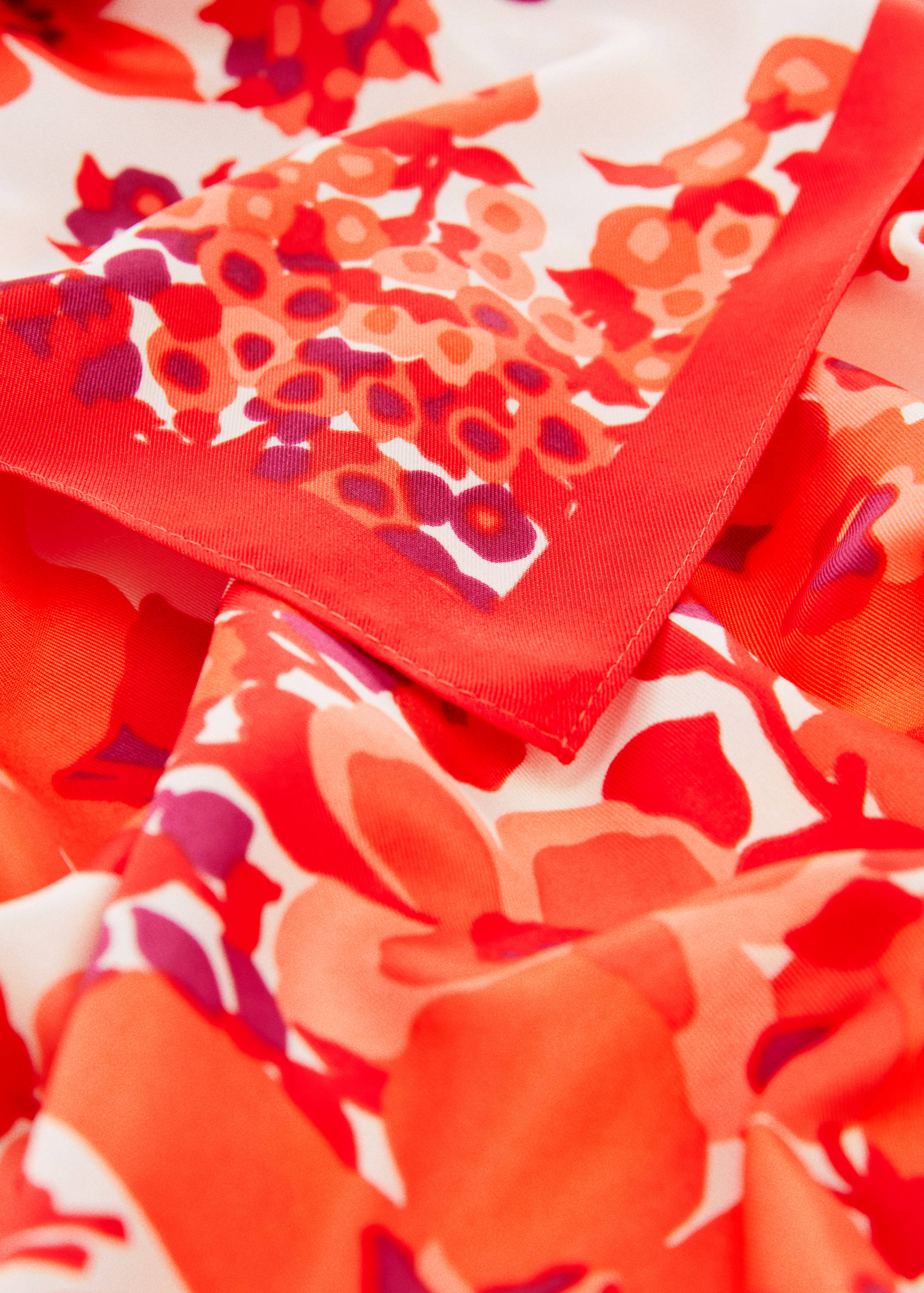 Floral print scarf - Medium plane