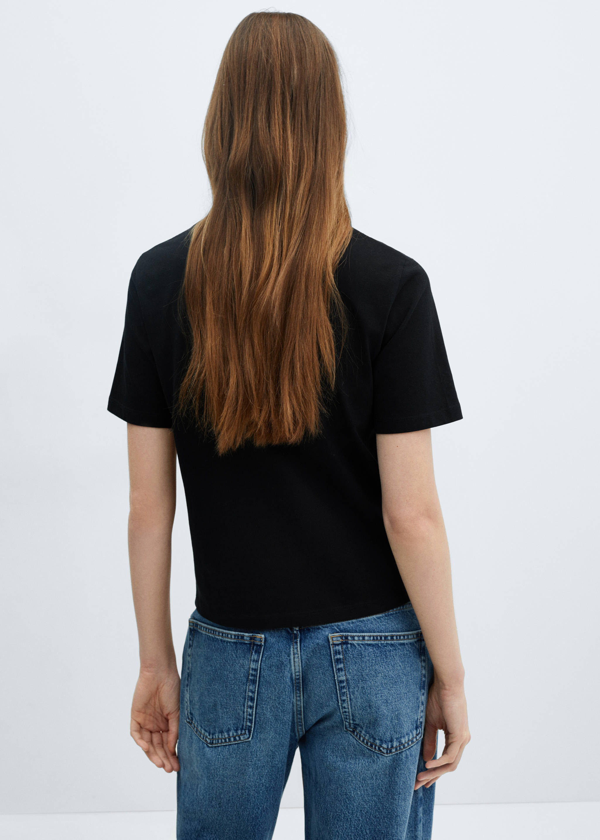 Crochet t-shirt with pocket - Reverse of the article