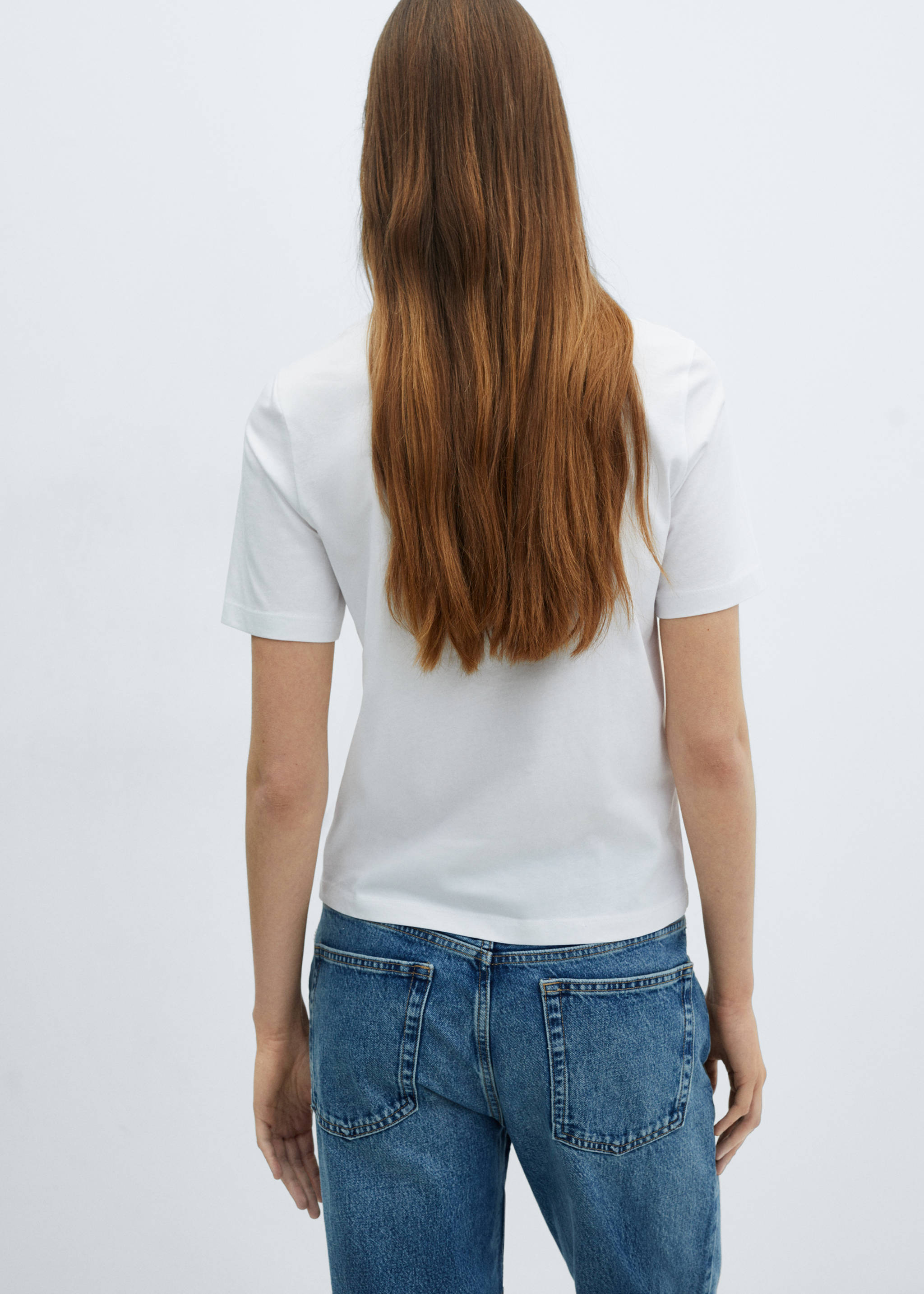 Crochet t-shirt with pocket - Reverse of the article