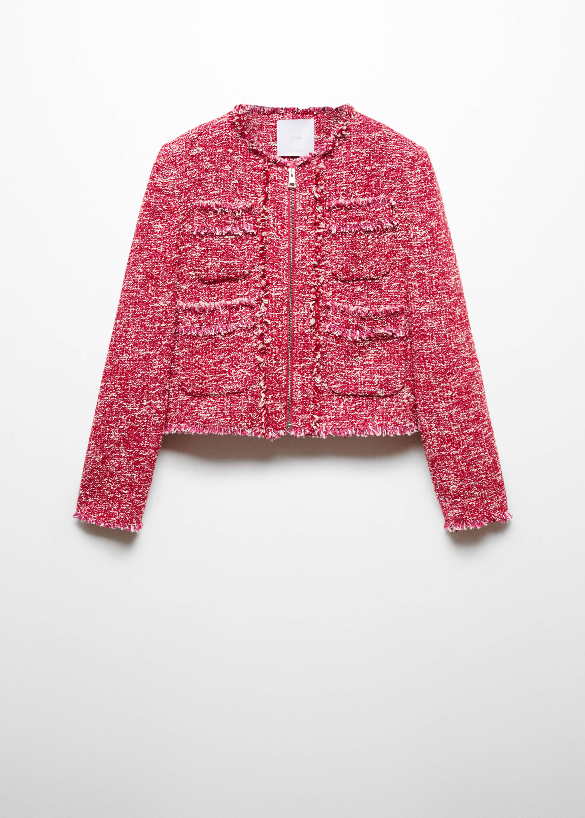 Chaqueta tweed bolsillos - Artículo sin modelo