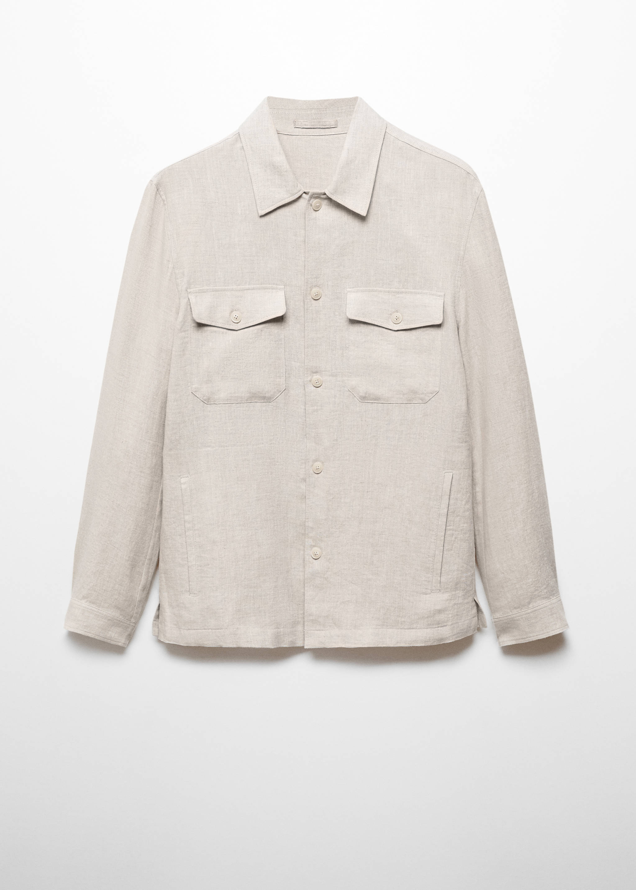 Surchemise 100 % lin poches - Article sans modèle