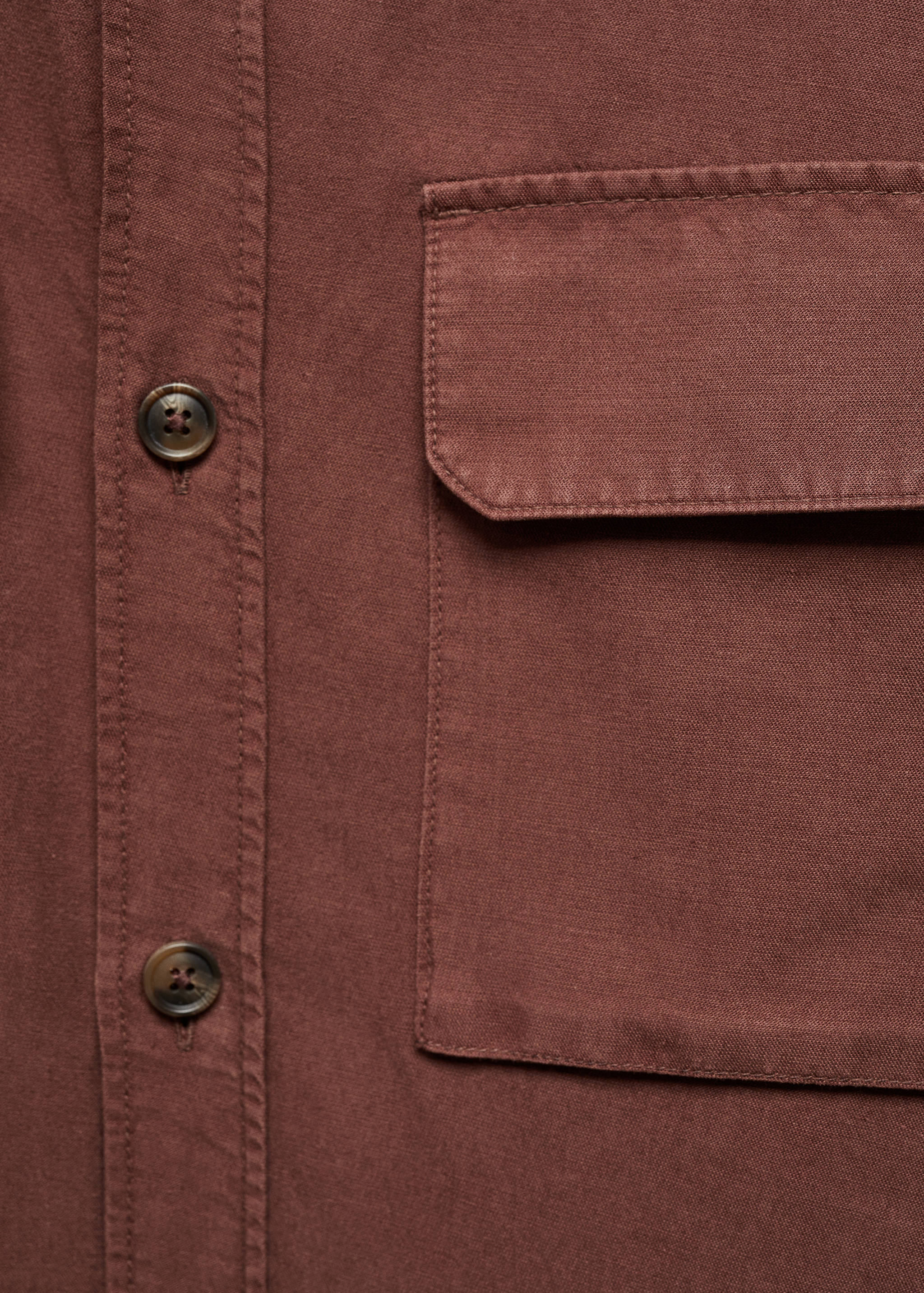 Leinen-Overshirt mit Taschen - Detail des Artikels 8