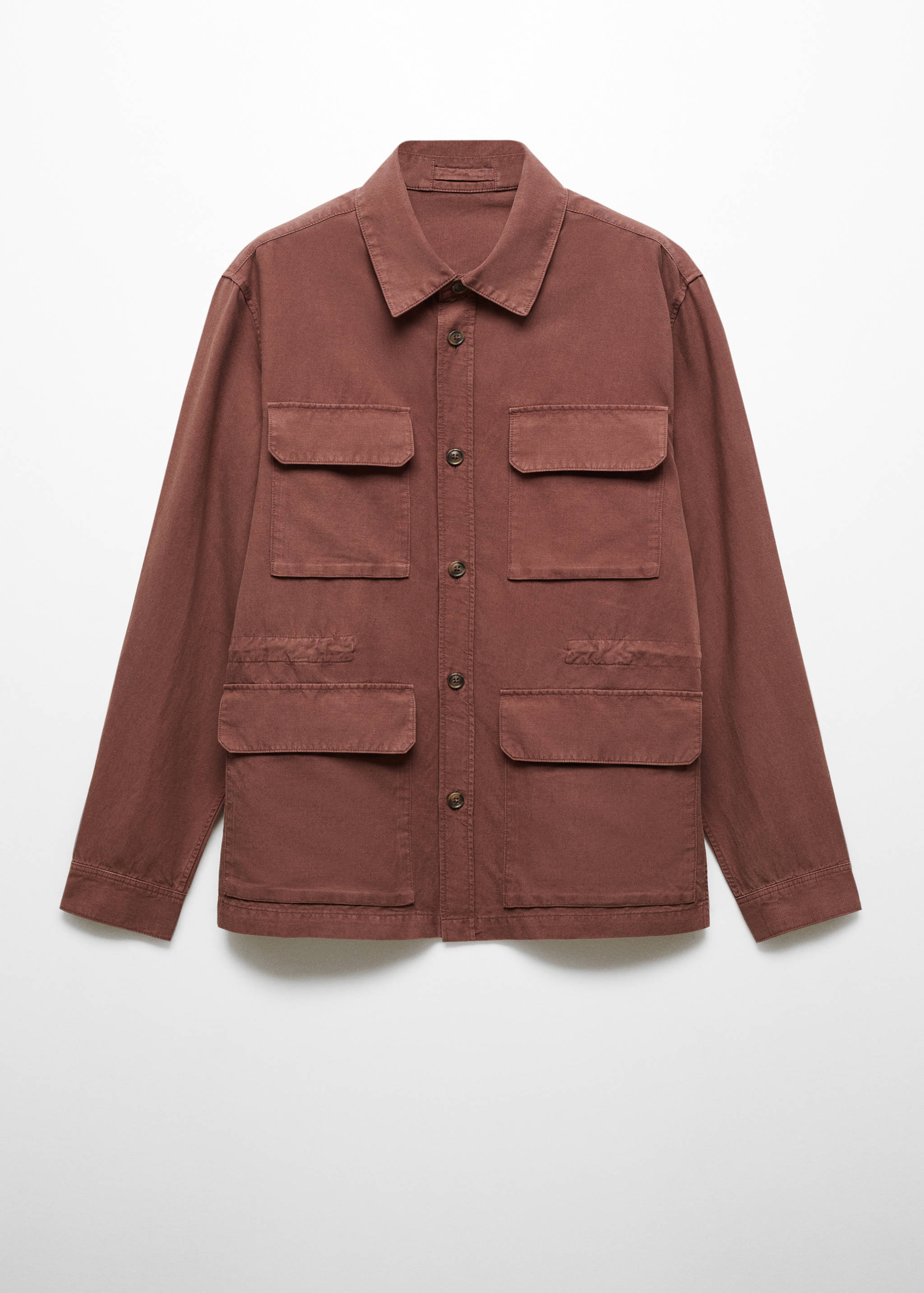 Sobrecamisa lino bolsillos - Artículo sin modelo