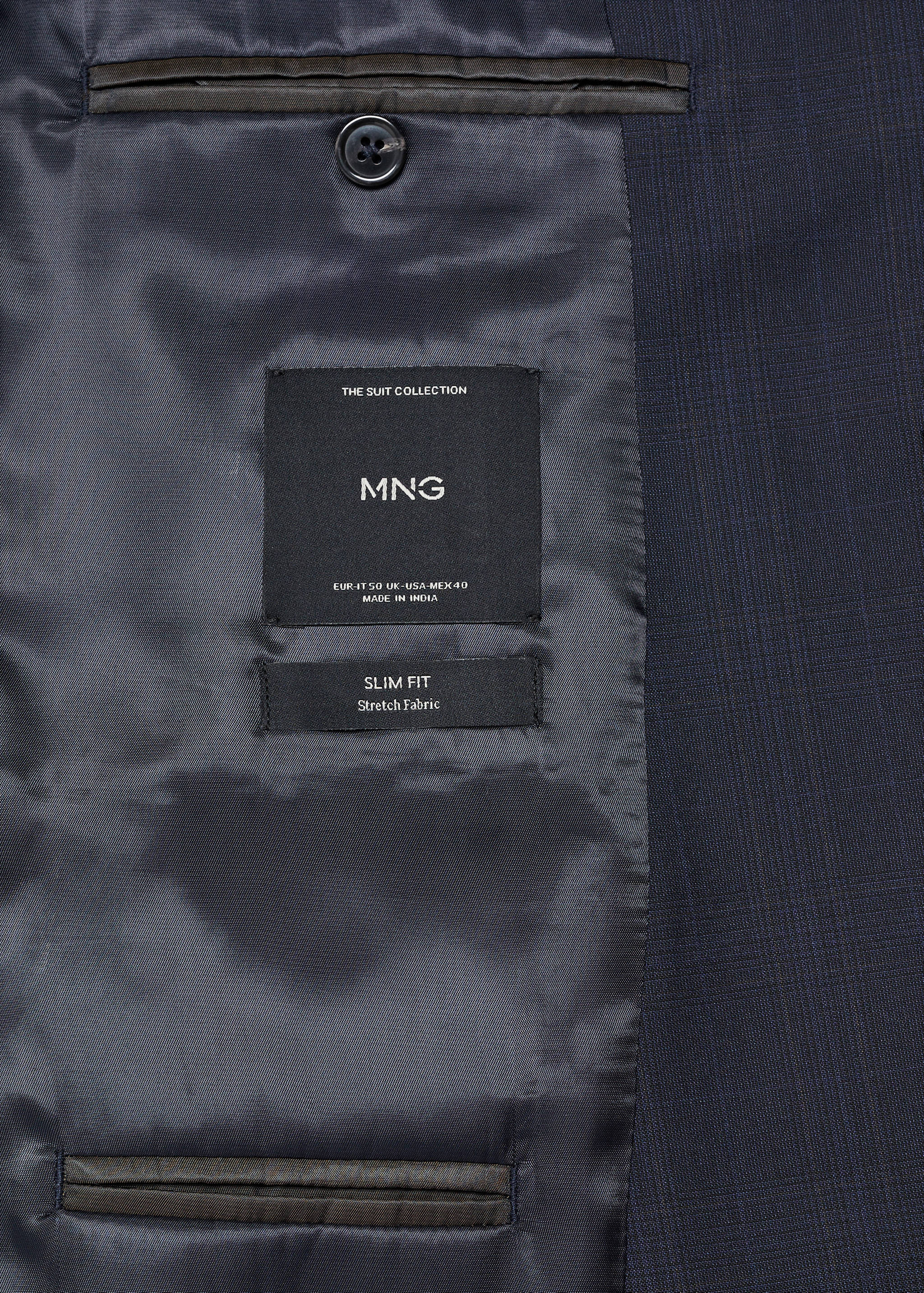 Stretch-fabric slim-fit suit blazer - Details of the article 8