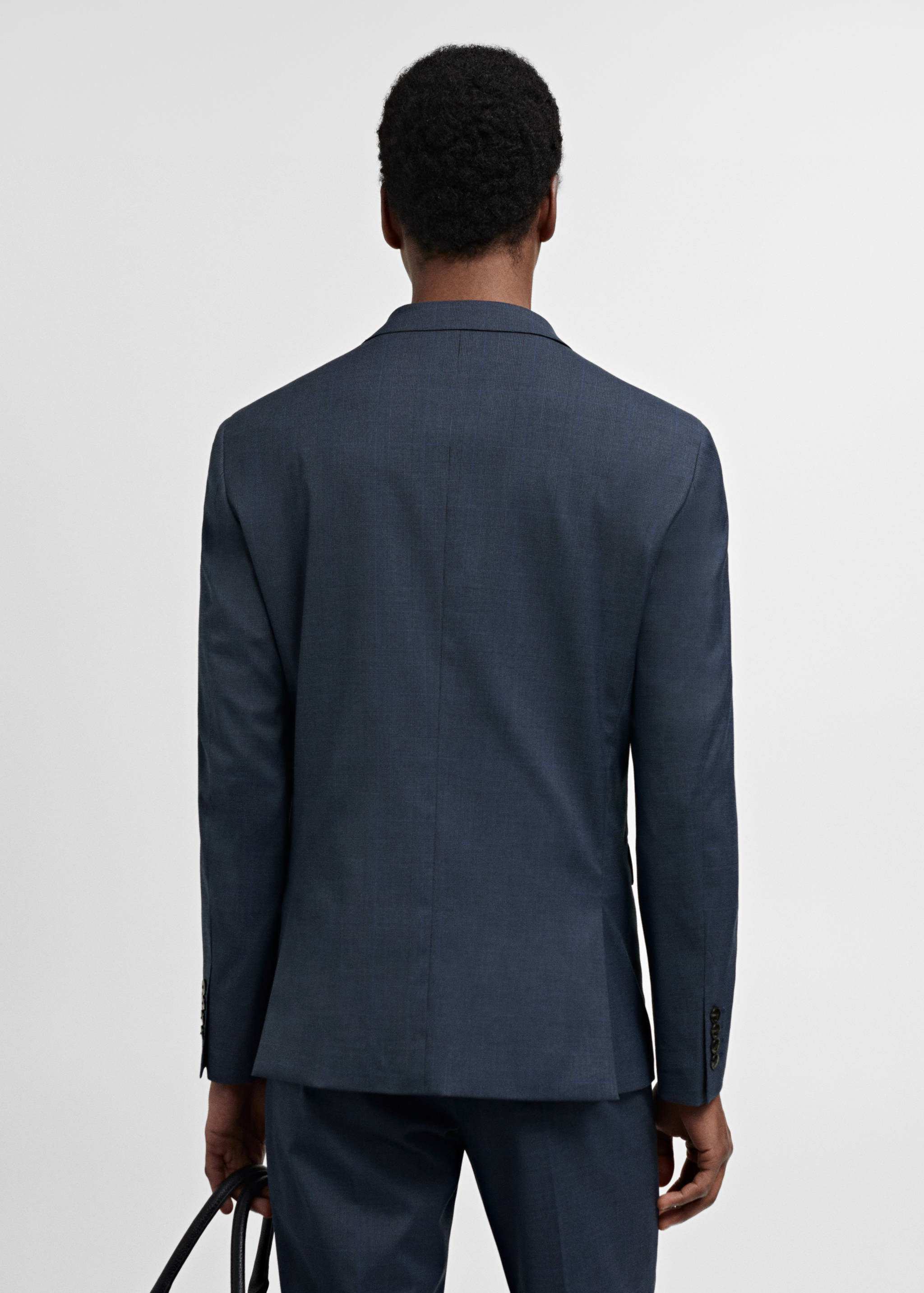 Super slim-fit suit jacket in stretch fabric - Reverse of the article