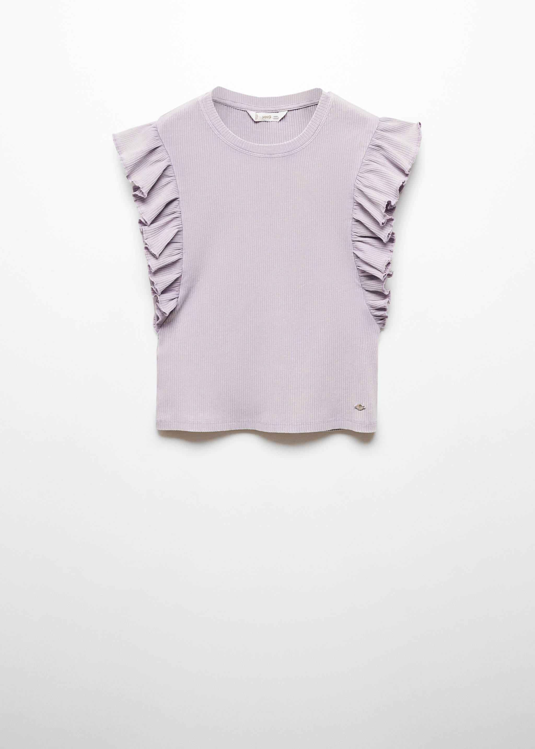 Baumwoll-T-Shirt mit Volantdetails - Artikel ohne Model