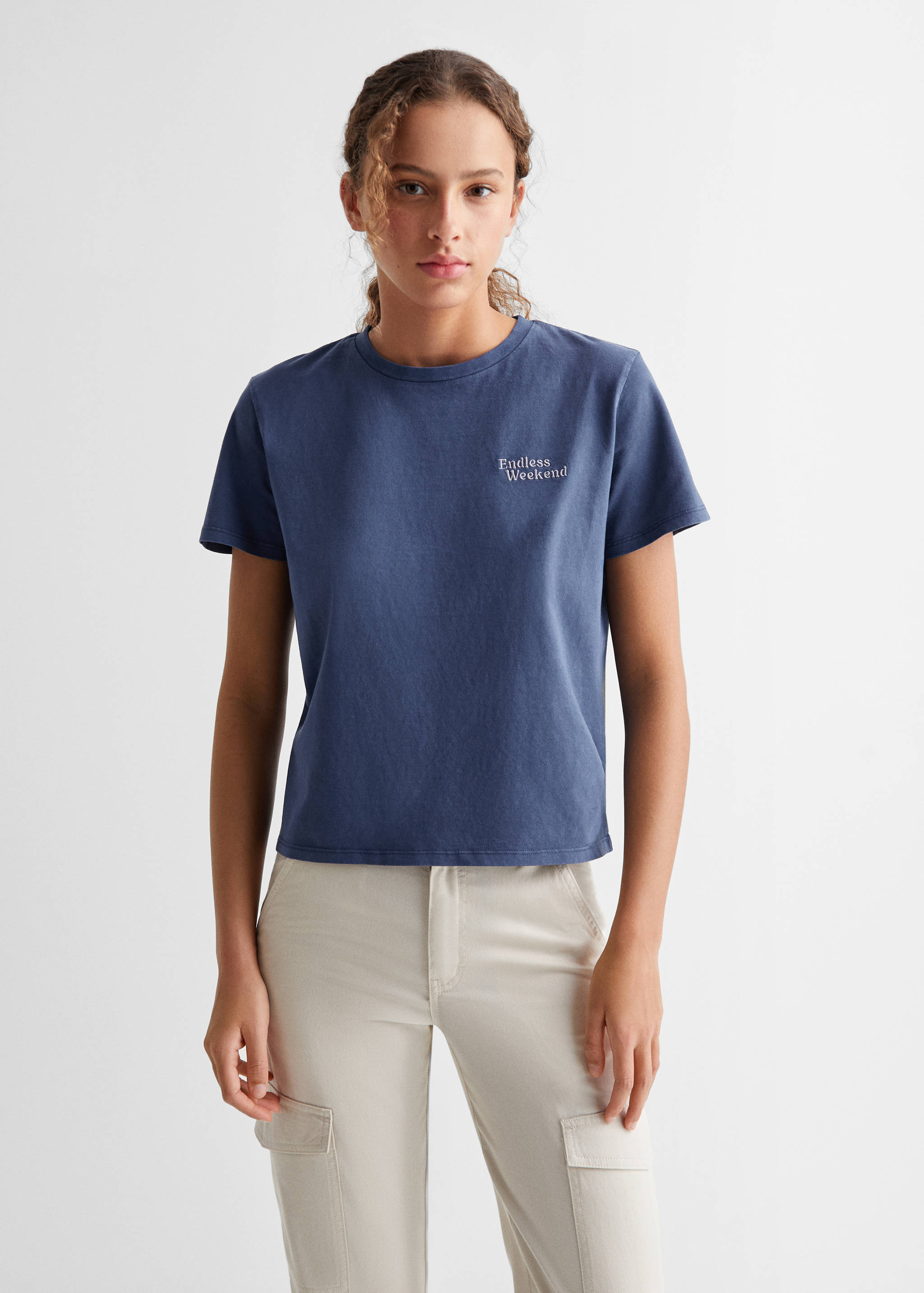 Printed message T-shirt - Medium plane