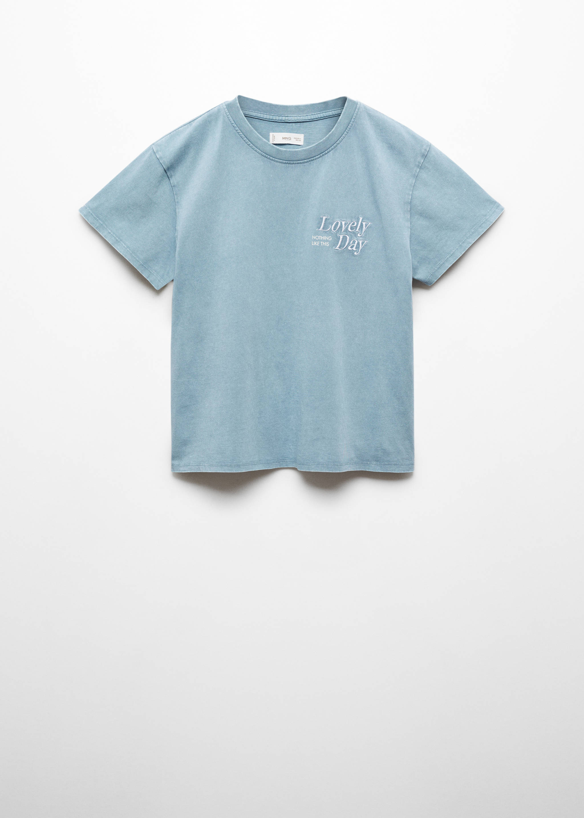 T-Shirt mit gestickter Aufschrift - Artikel ohne Model