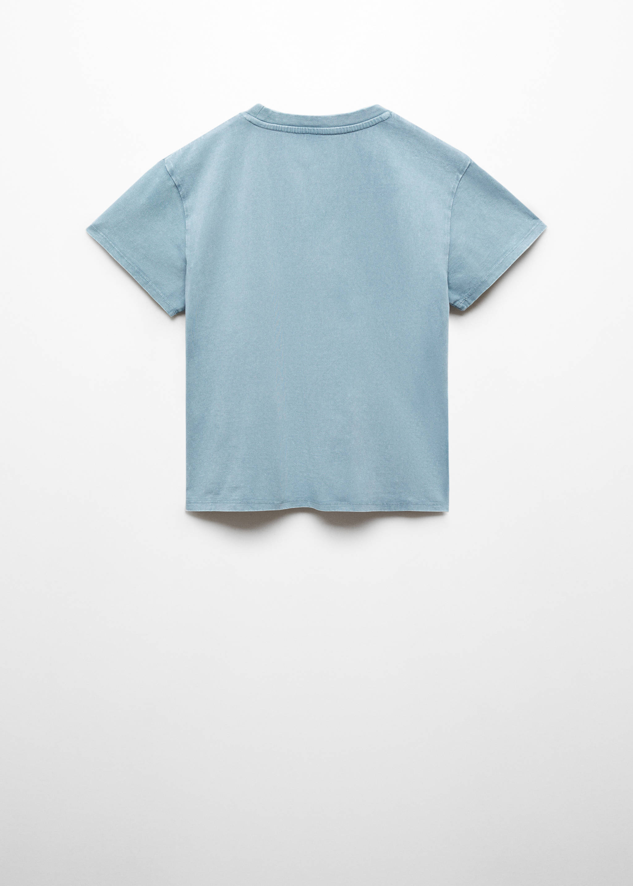T-Shirt mit gestickter Aufschrift - Rückseite des Artikels
