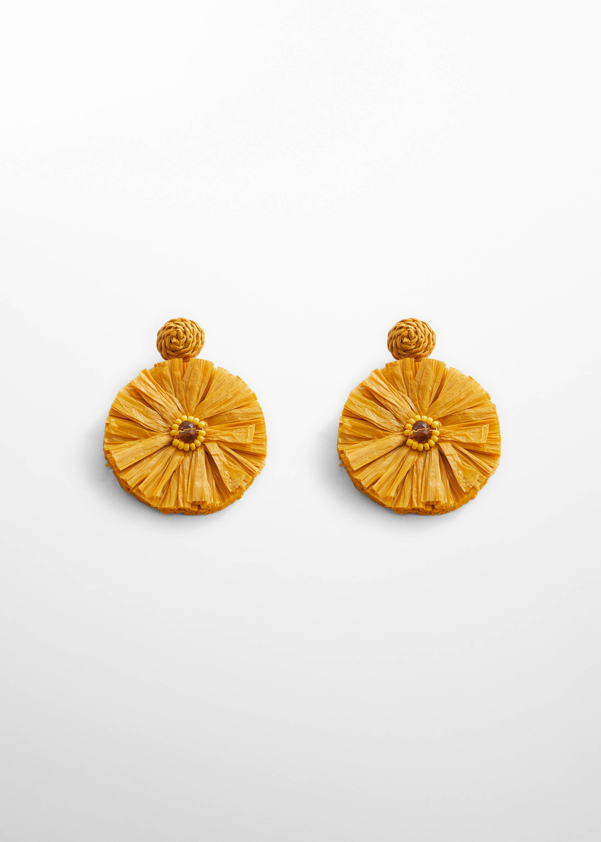 Raffia earrings - Article without model