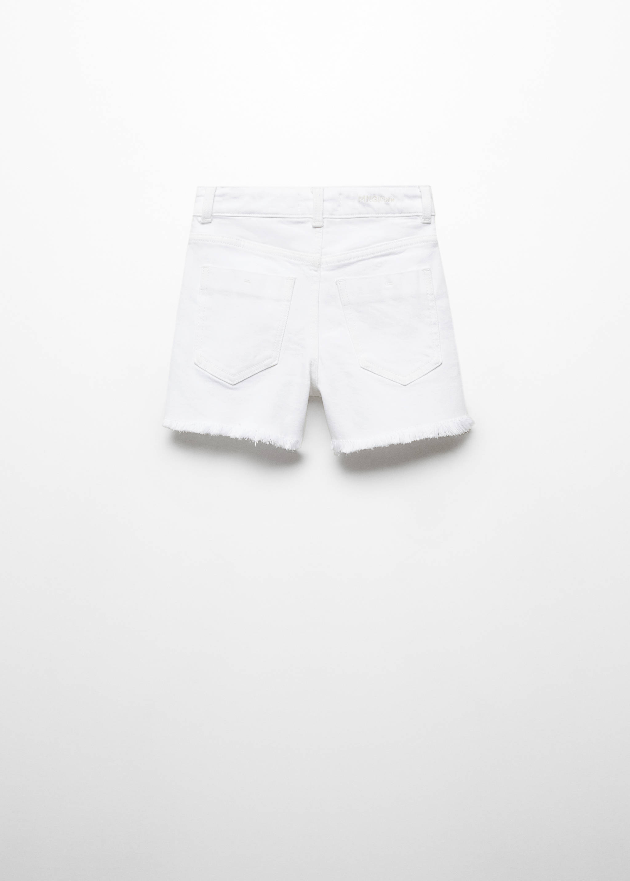 Denim shorts with buttons - Reverse of the article