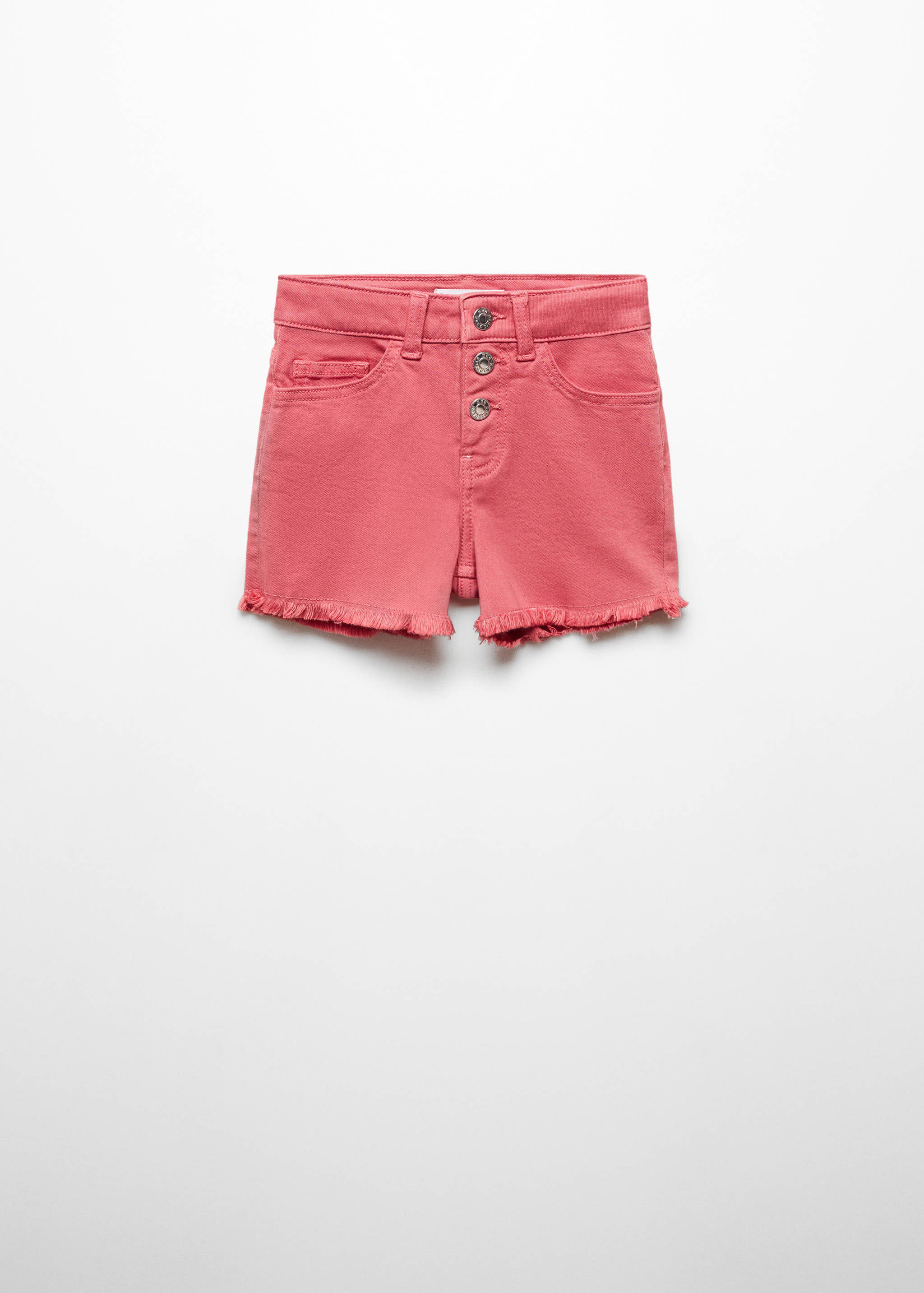 Denim shorts with buttons - Article without model