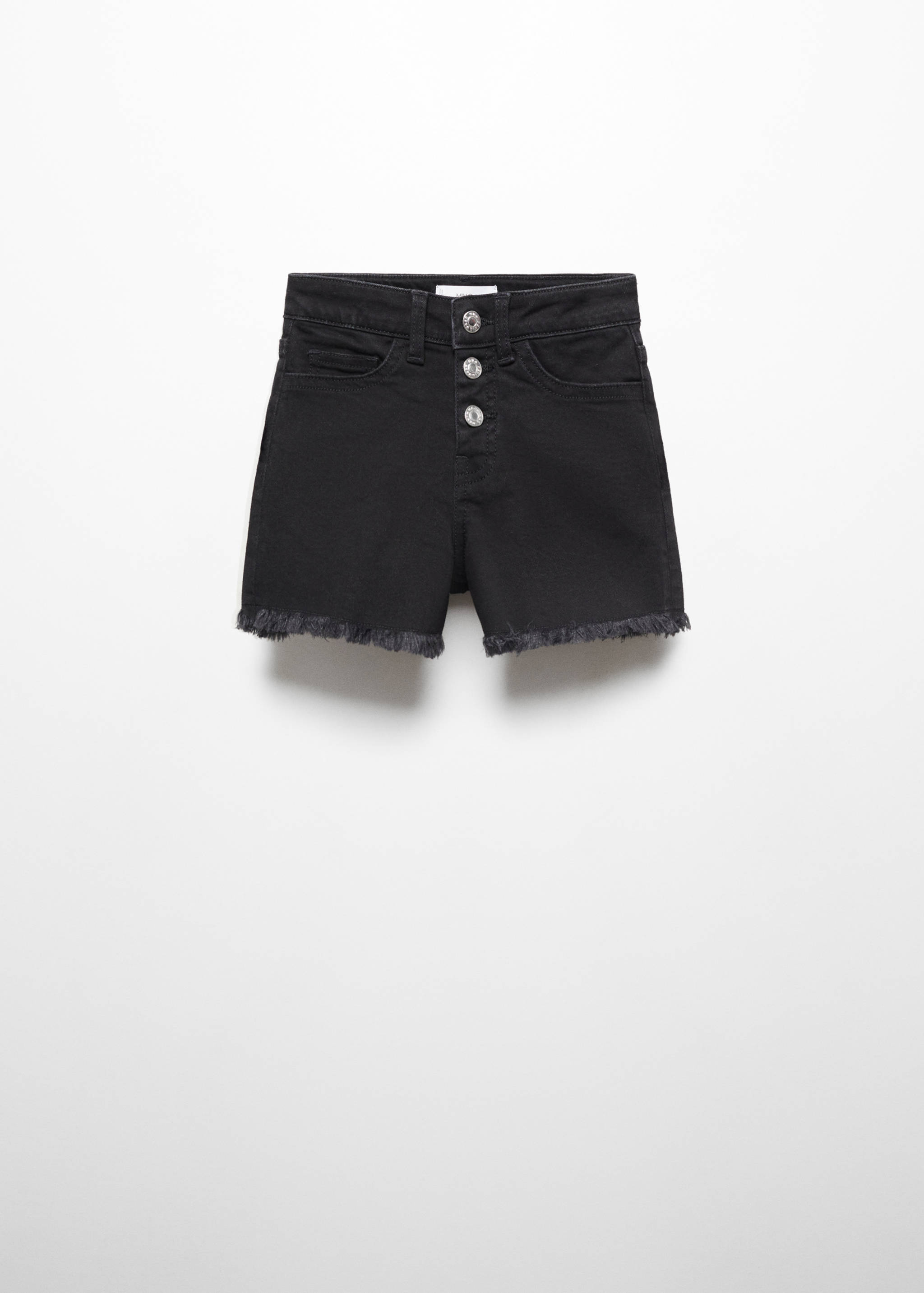 Denim shorts with buttons - Article without model