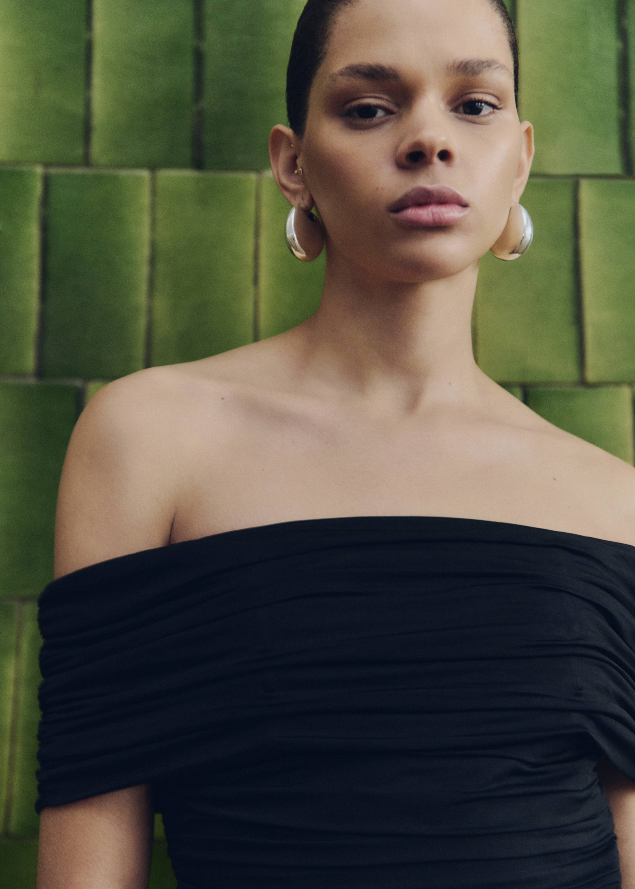 Овальные объемные серьги - Деталь изделия 9