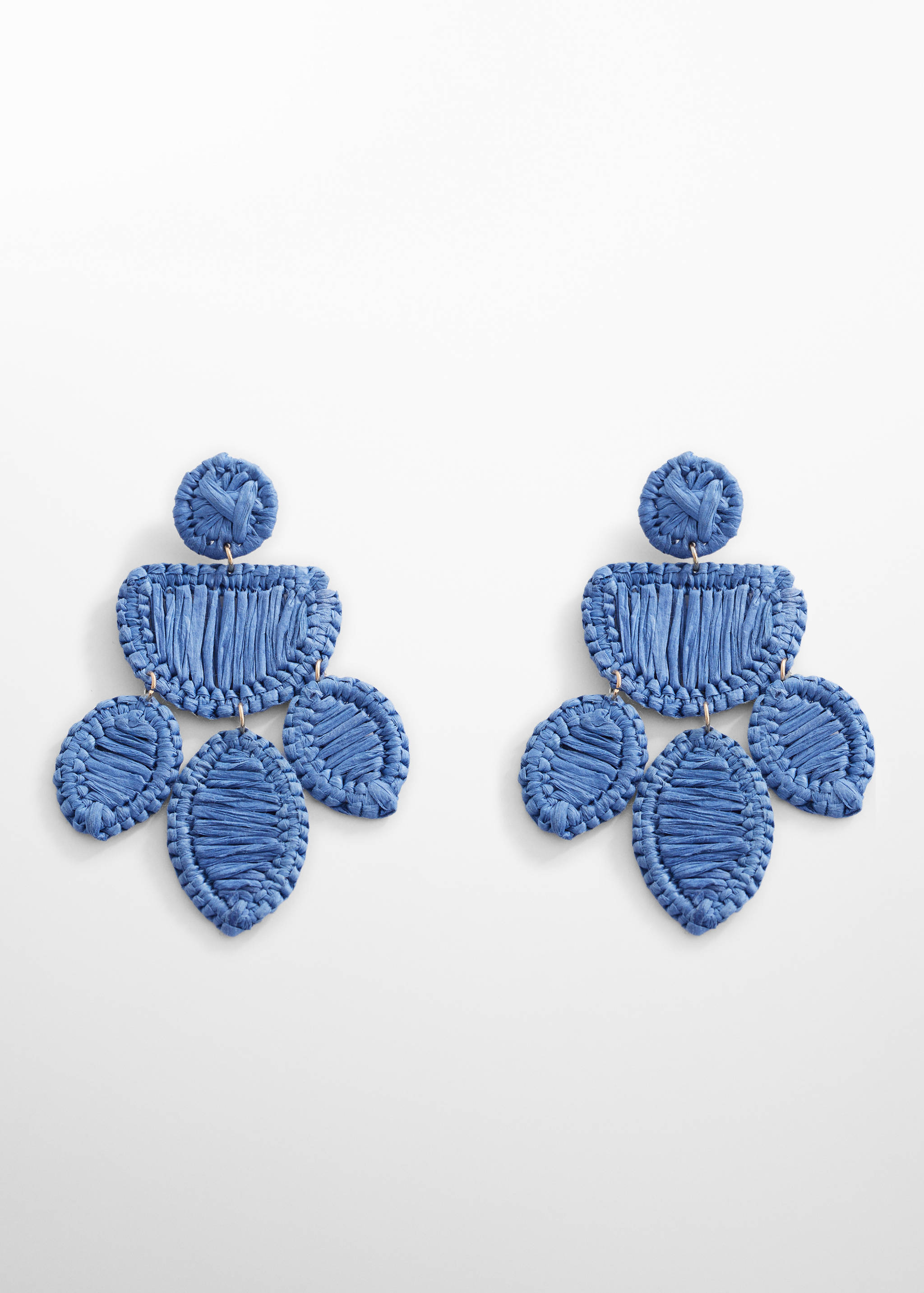Boucles d'oreilles pendantes raphia - Article sans modèle