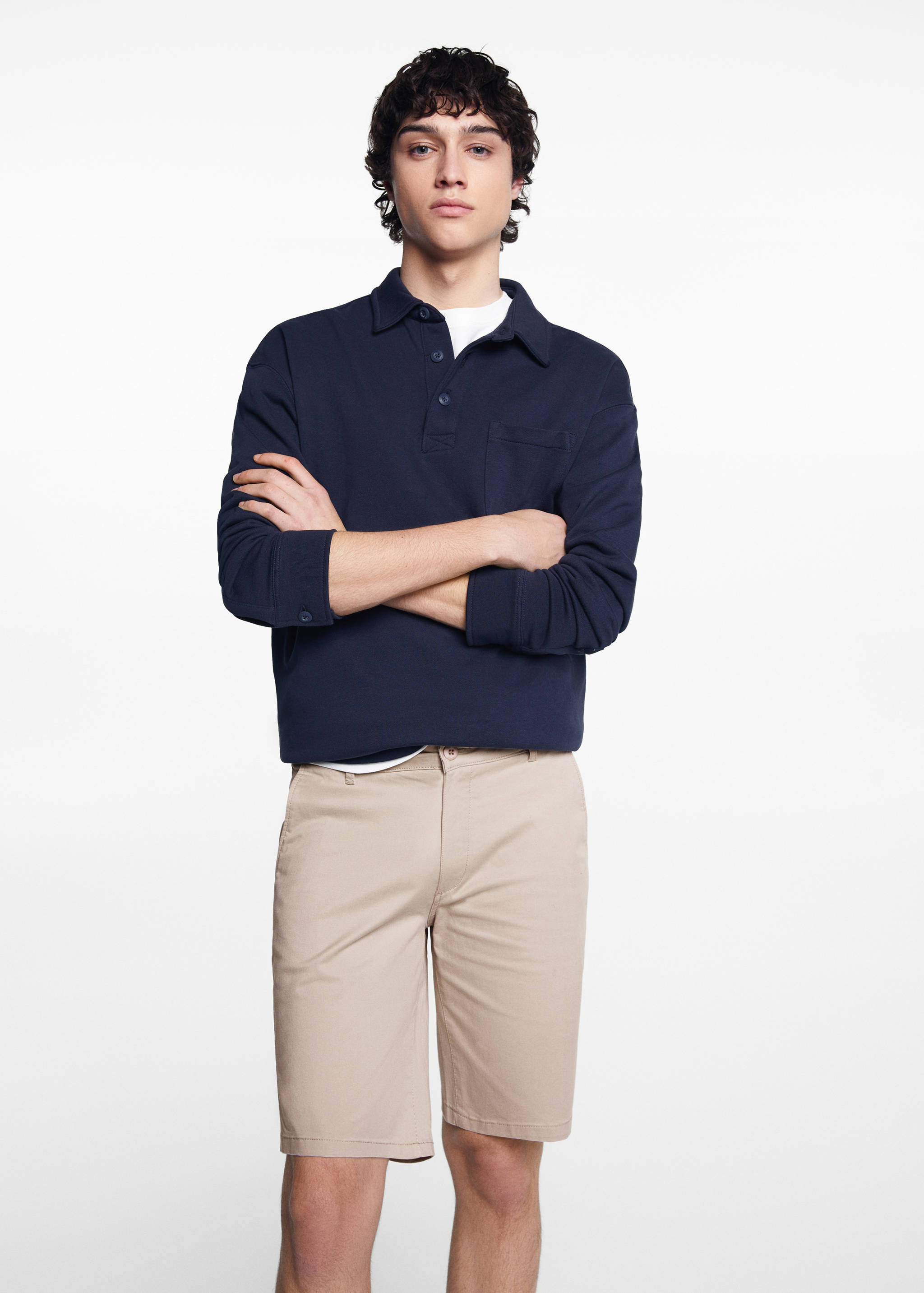 Bermuda slim-fit coton - Plan moyen