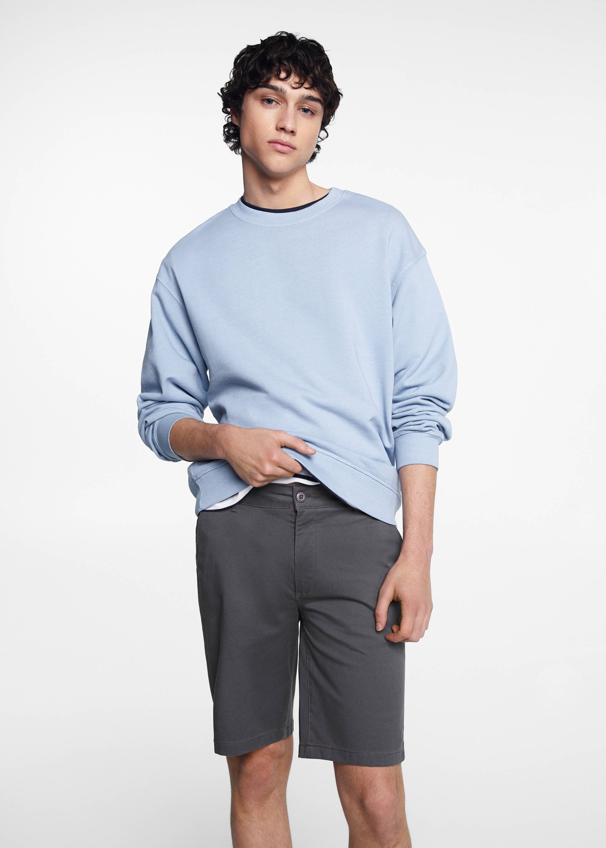 Bermuda slim-fit coton - Plan moyen