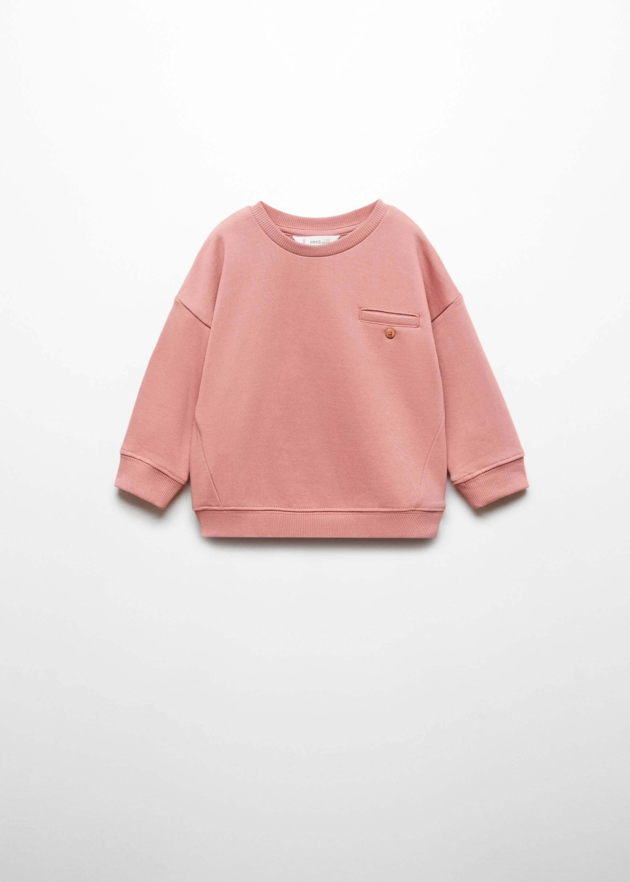 Pocket cotton sweatshirt - Article without model