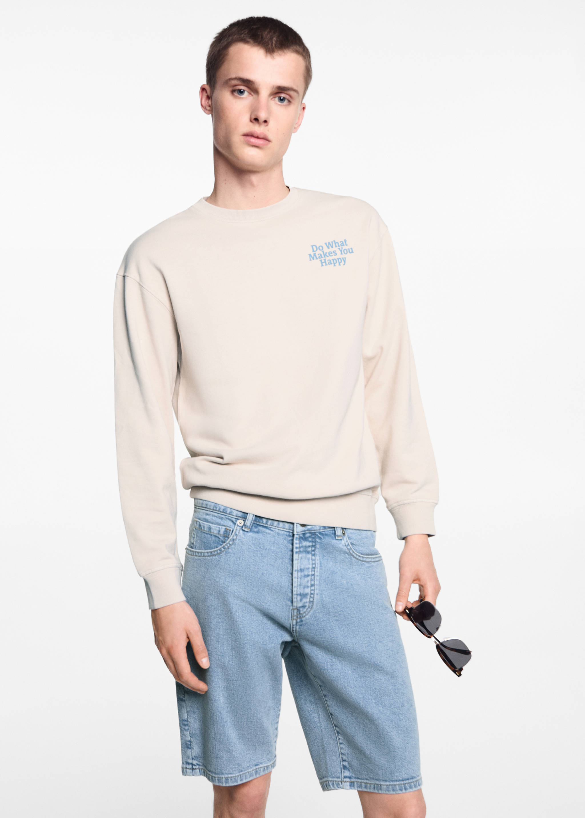 Βερμούδα denim βαμβάκι - Μεσαίο πλάνο