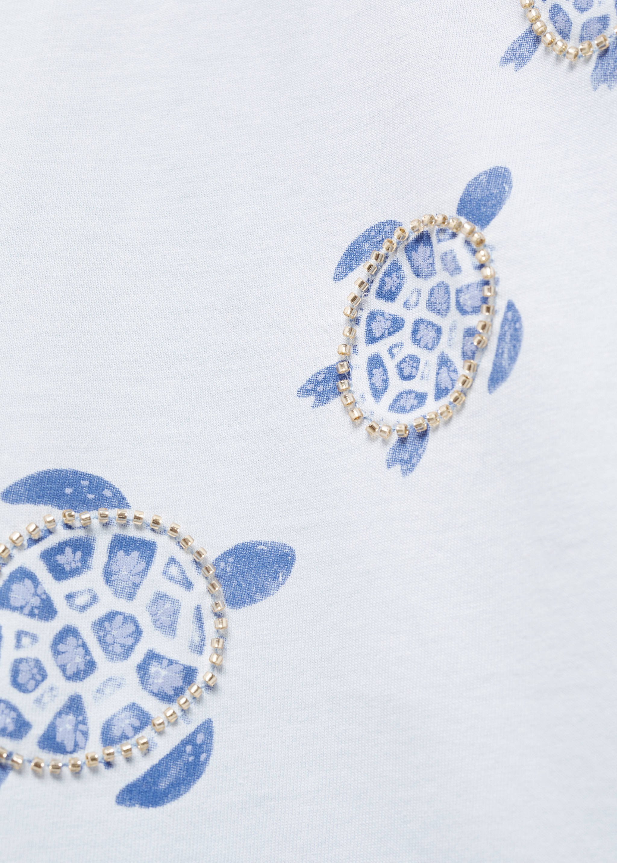 Футболка с принтованной черепахой - Деталь изделия 8