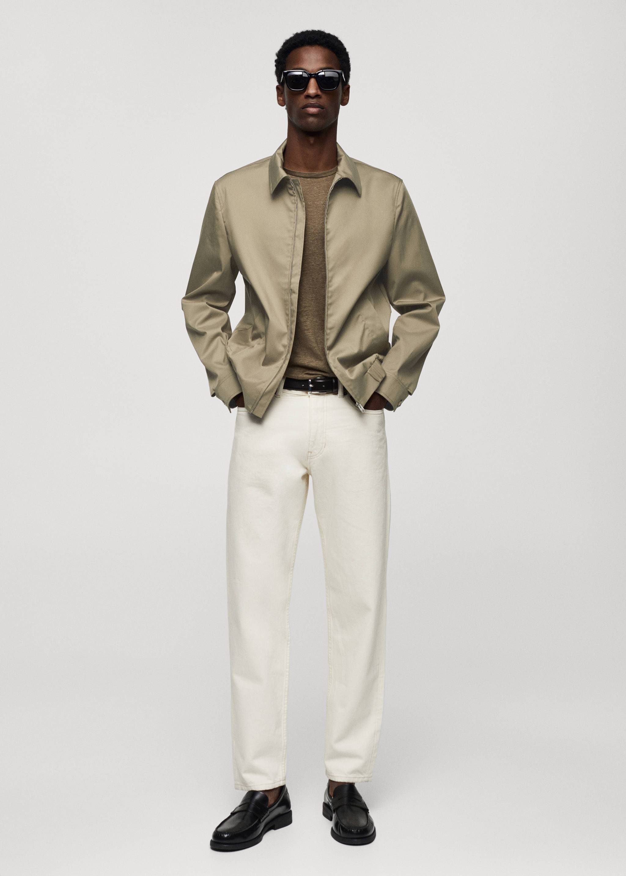 Bomber jacket with zip - General plane