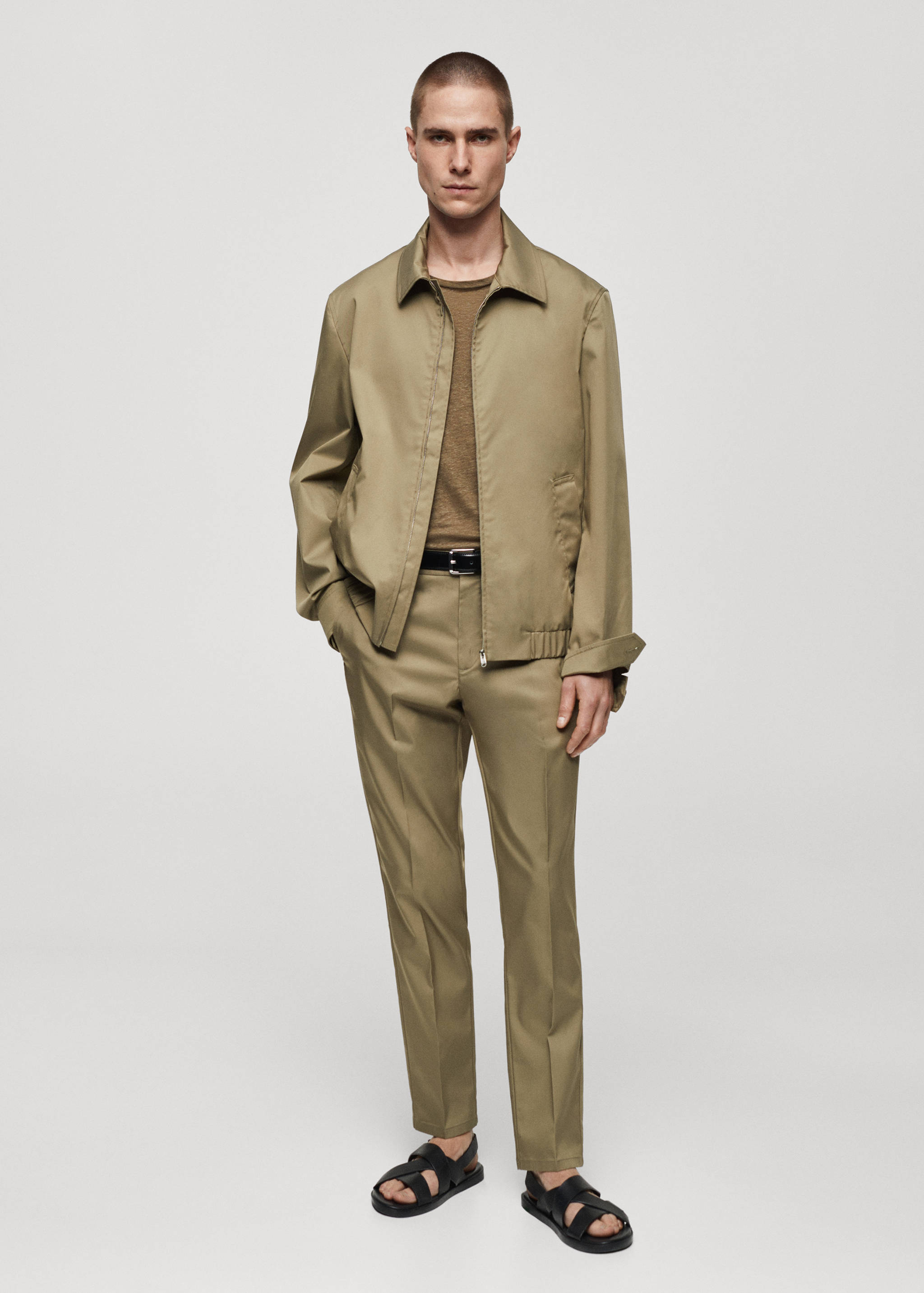 Bomber jacket with zip - General plane