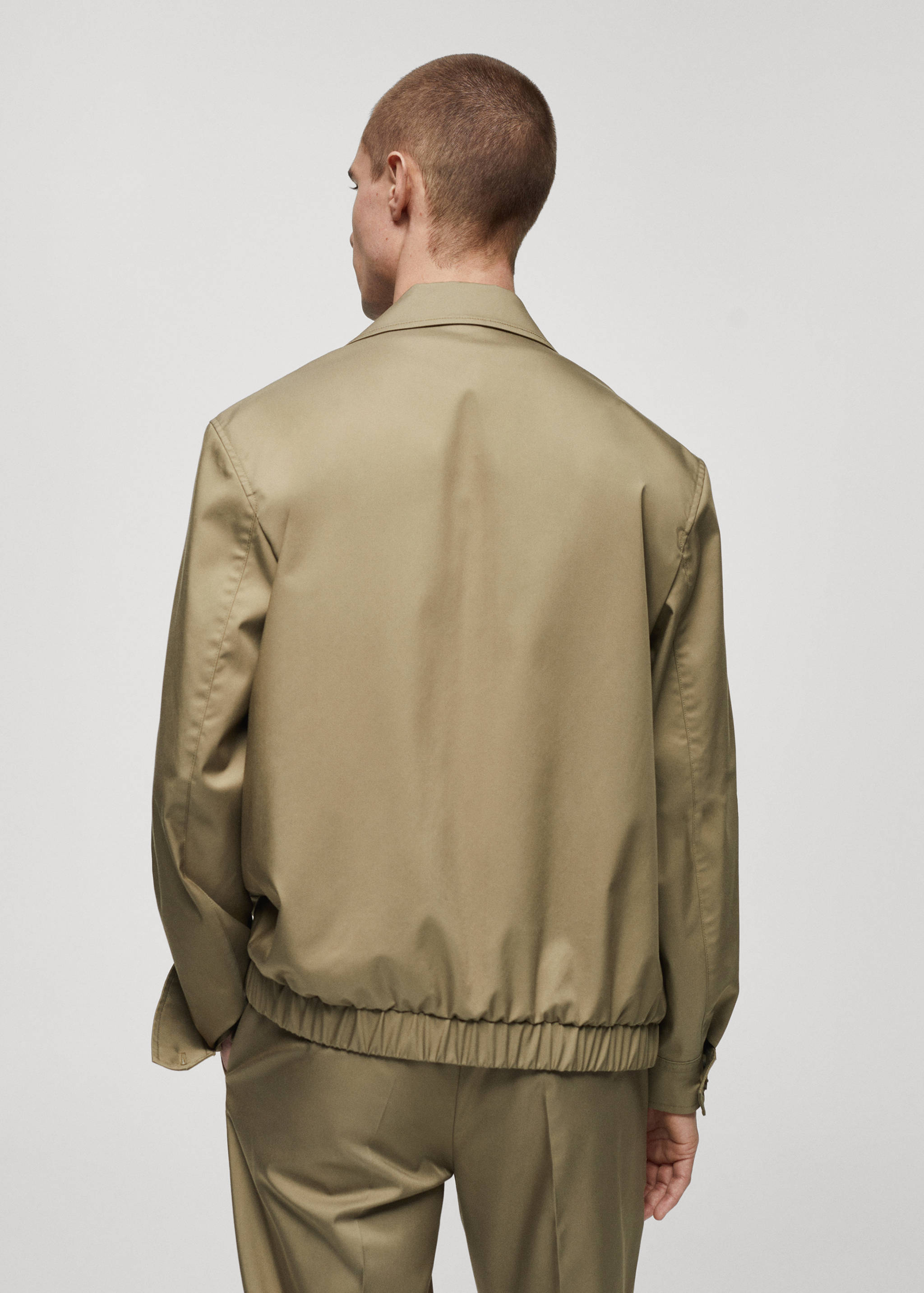 Bomber jacket with zip - Reverse of the article