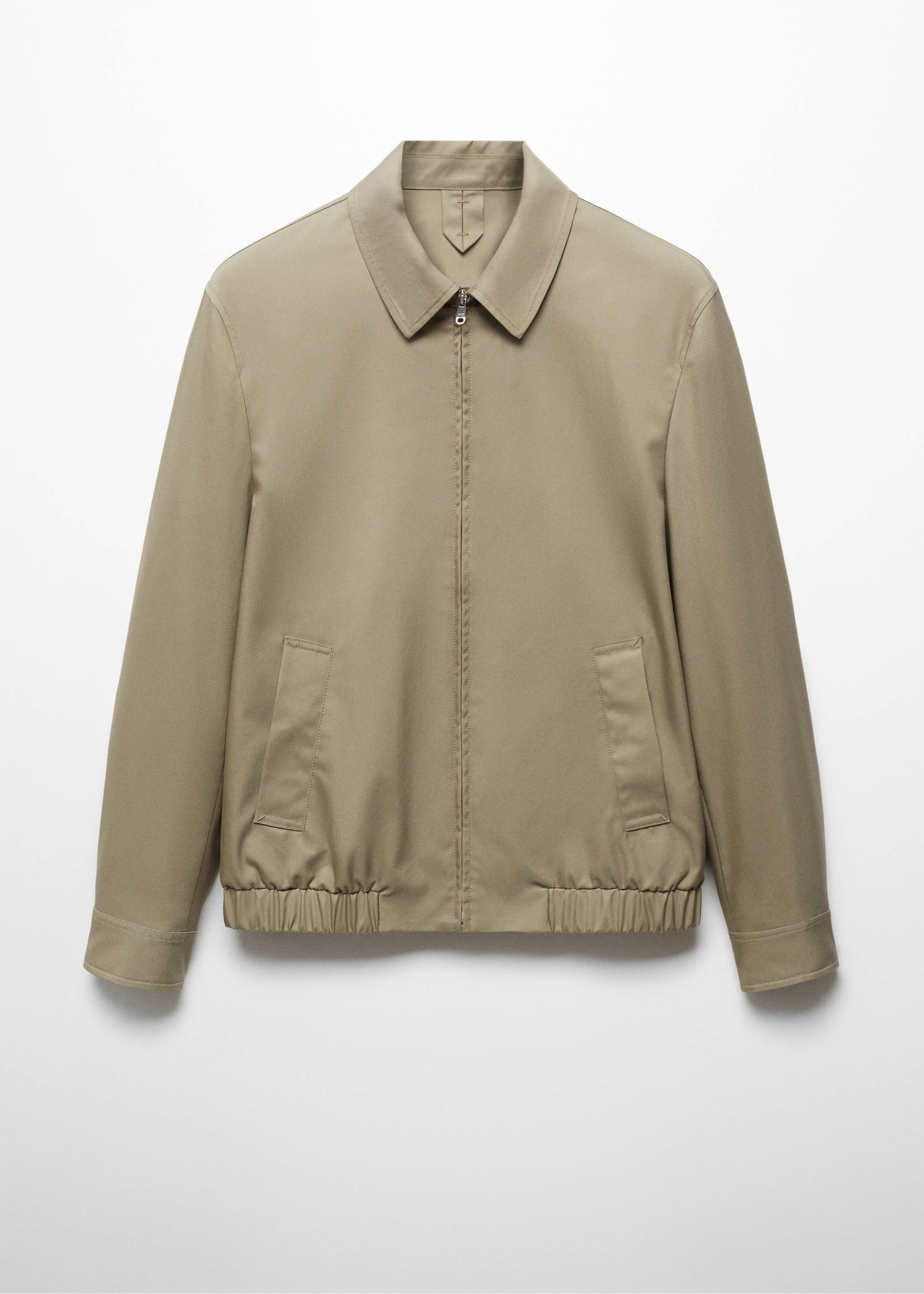 Bomber jacket with zip - Article without model, Khaki. Ref: 67016314-00.