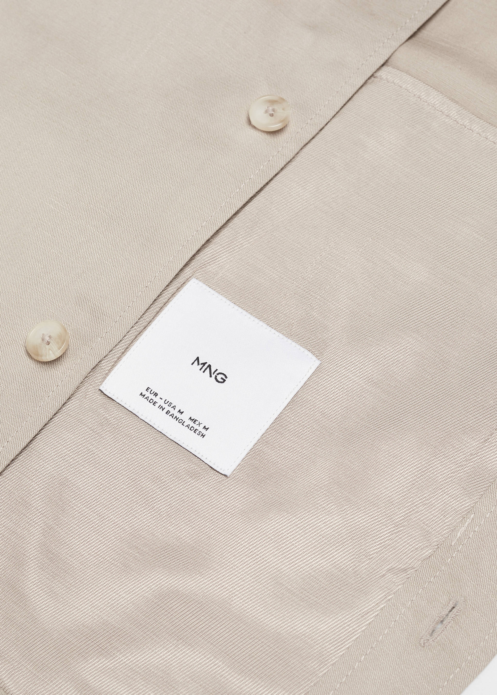 Linen overshirt with pockets - Details of the article 8