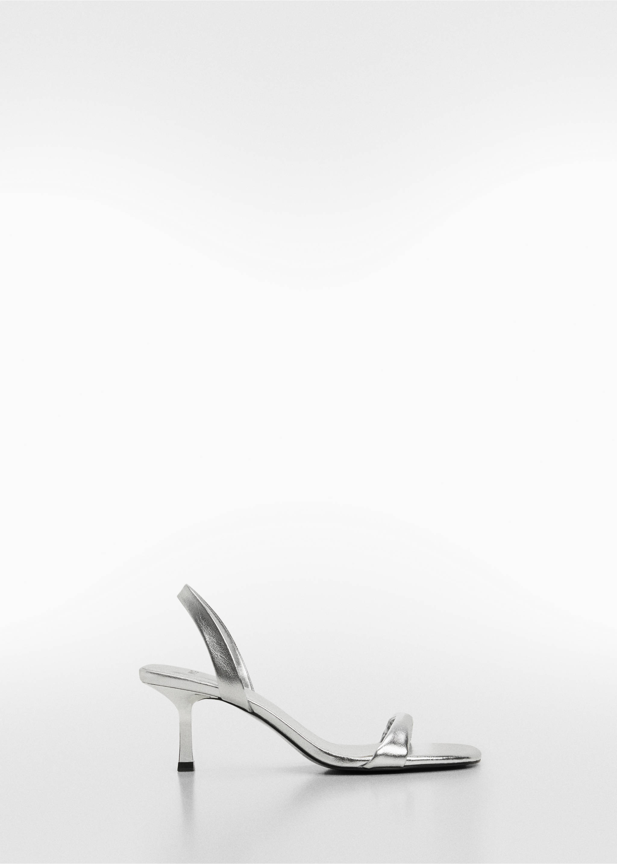Heel non-structured sandals - Article without model, Silver. Ref: 67016319-00.