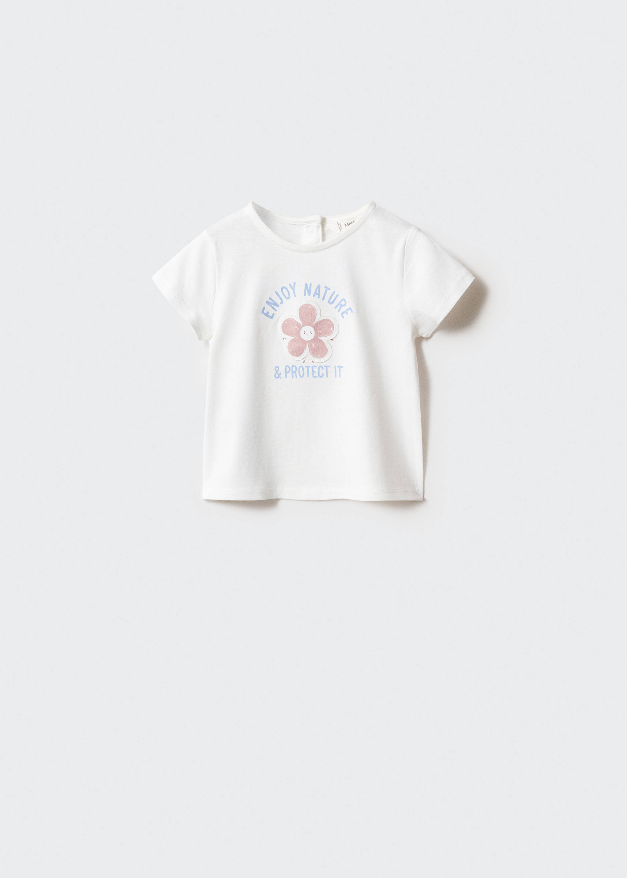Printed cotton-blend T-shirt - Article without model