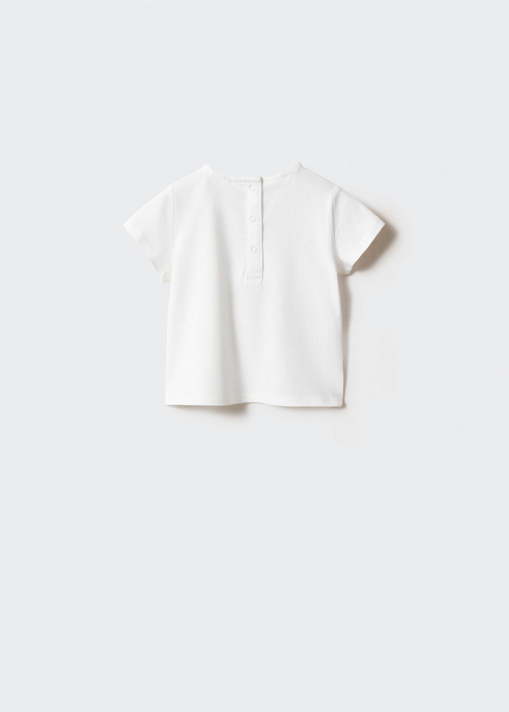 Printed cotton-blend T-shirt - Reverse of the article