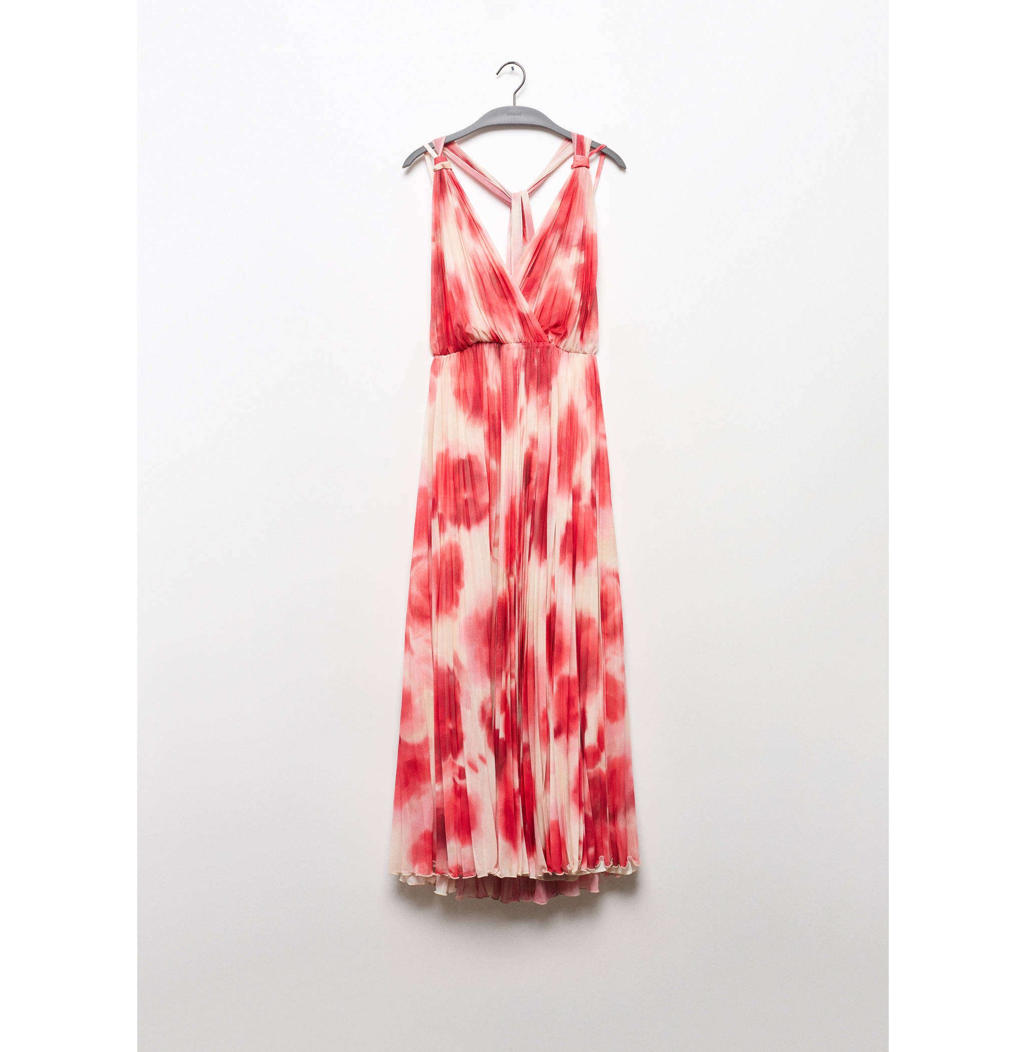 Printed pleated dress - Article without model
