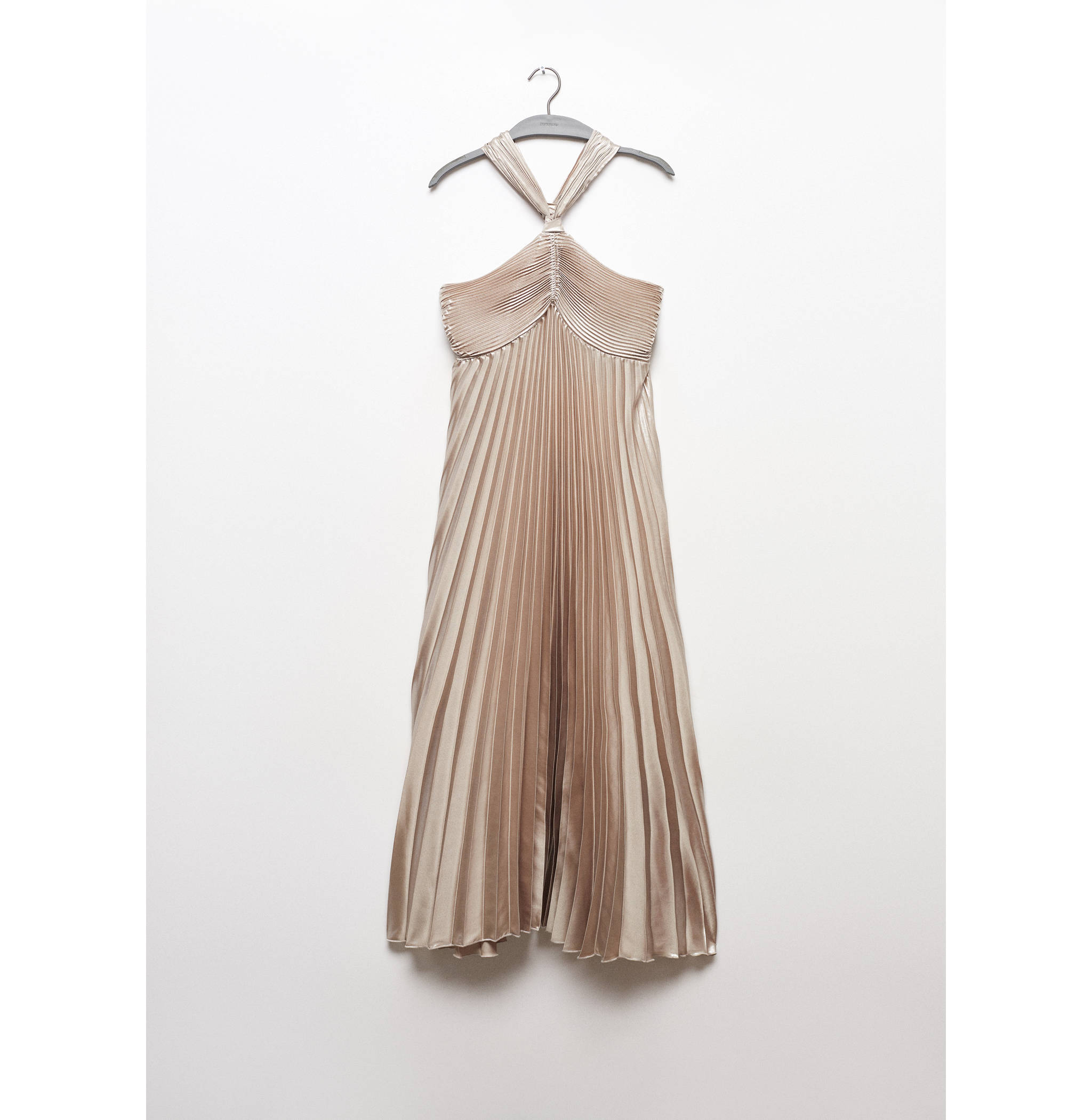 Pleated halter neck dress - Article without model