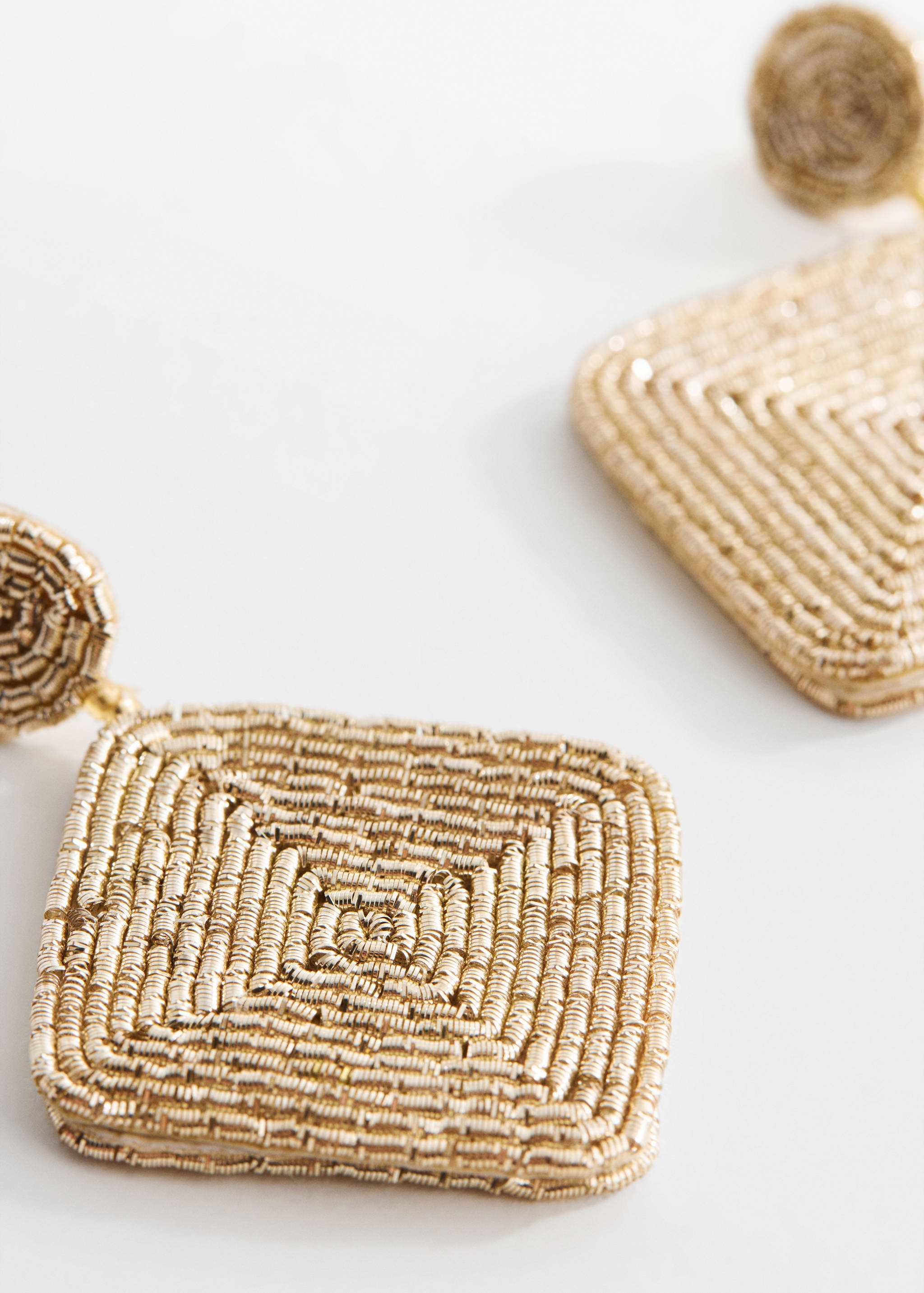 Geometric pendant earrings - Medium plane