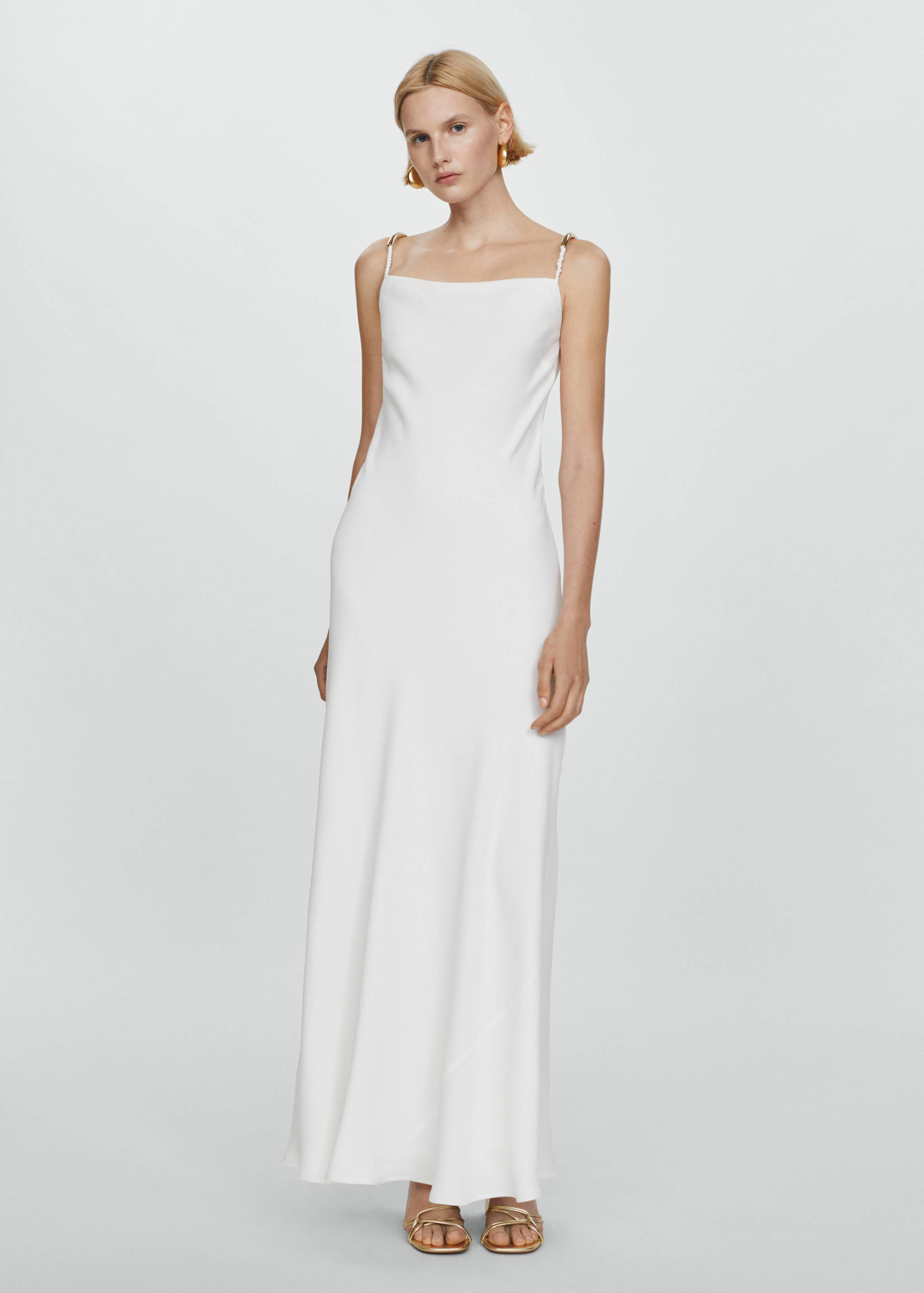 Платье на бретельках с металлической деталью - Общий план