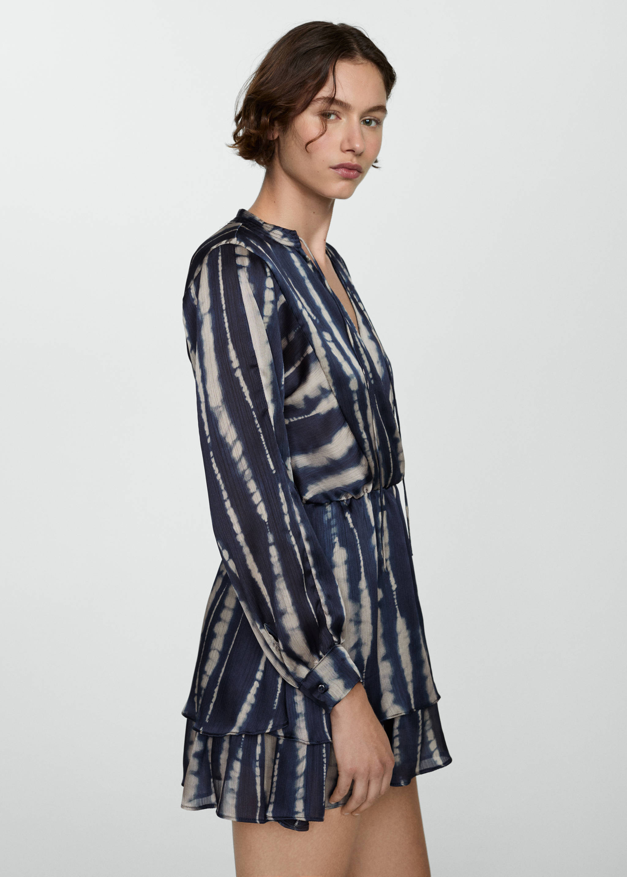Printed satin dress - Details of the article 6
